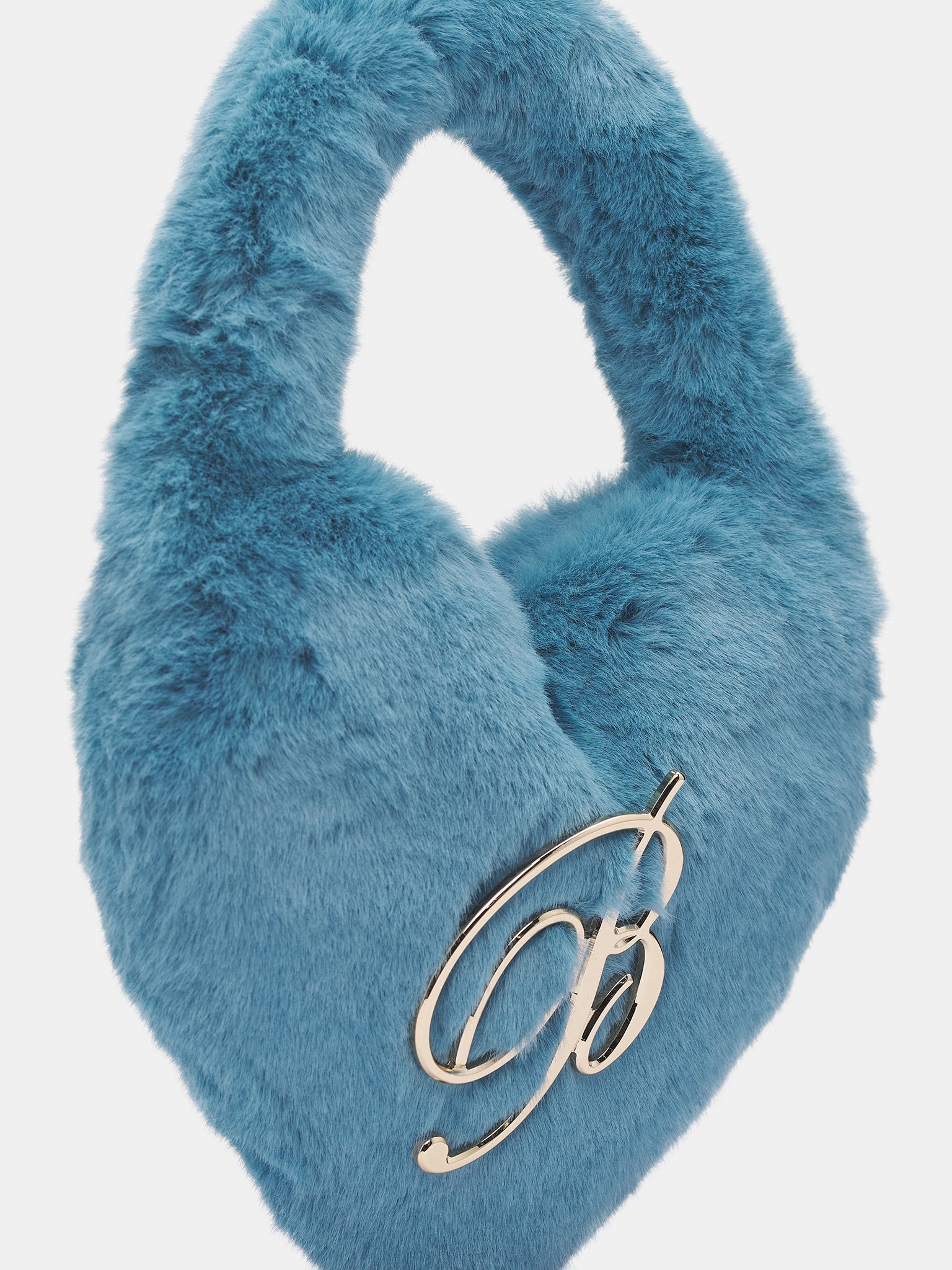 Faux Fur Heart Bag (HW086A-N0482-LAGOON)