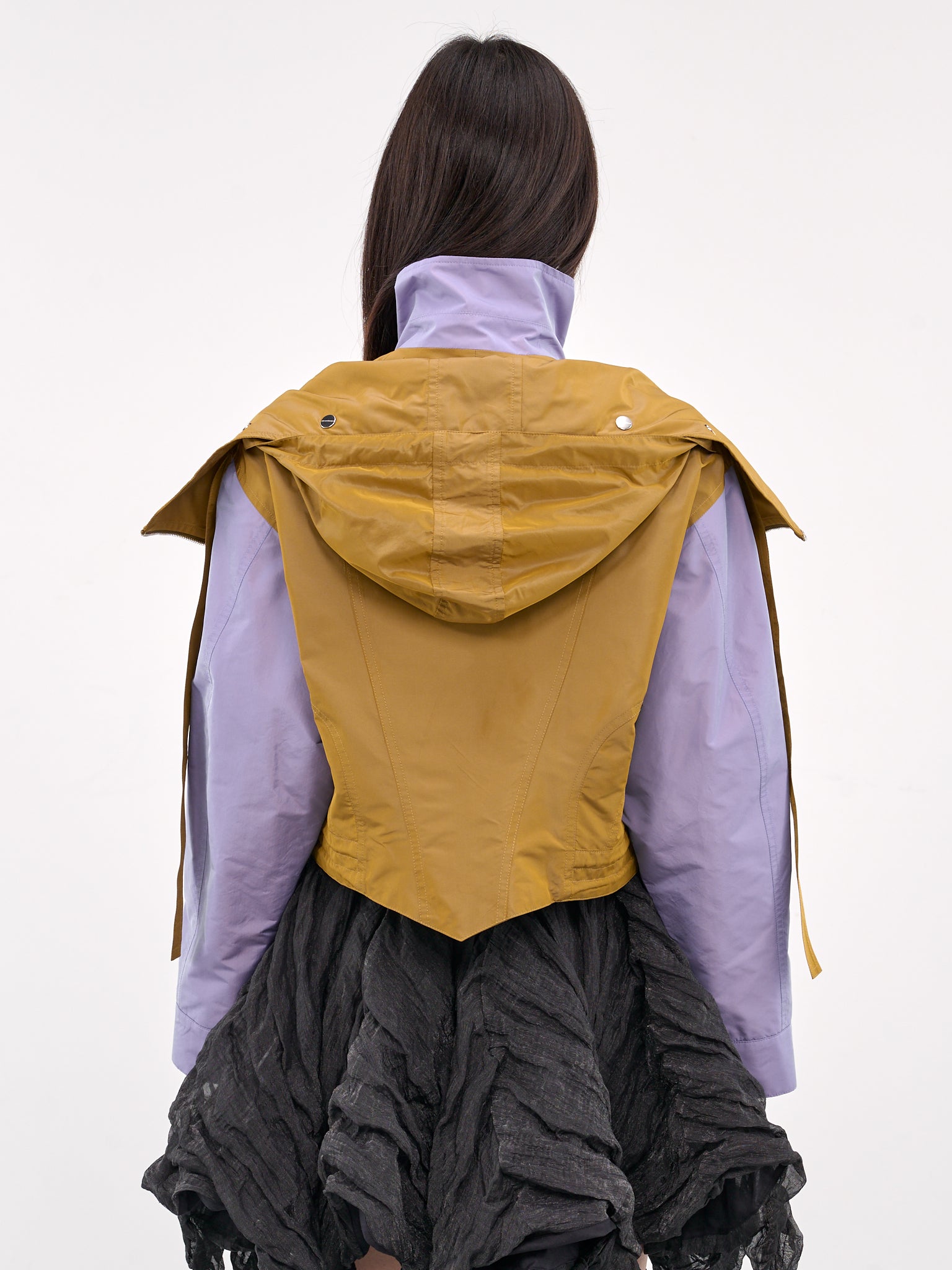 Two-Tone Layered Jacket (J01-22-PATINA-GOLD-LAVENDER)