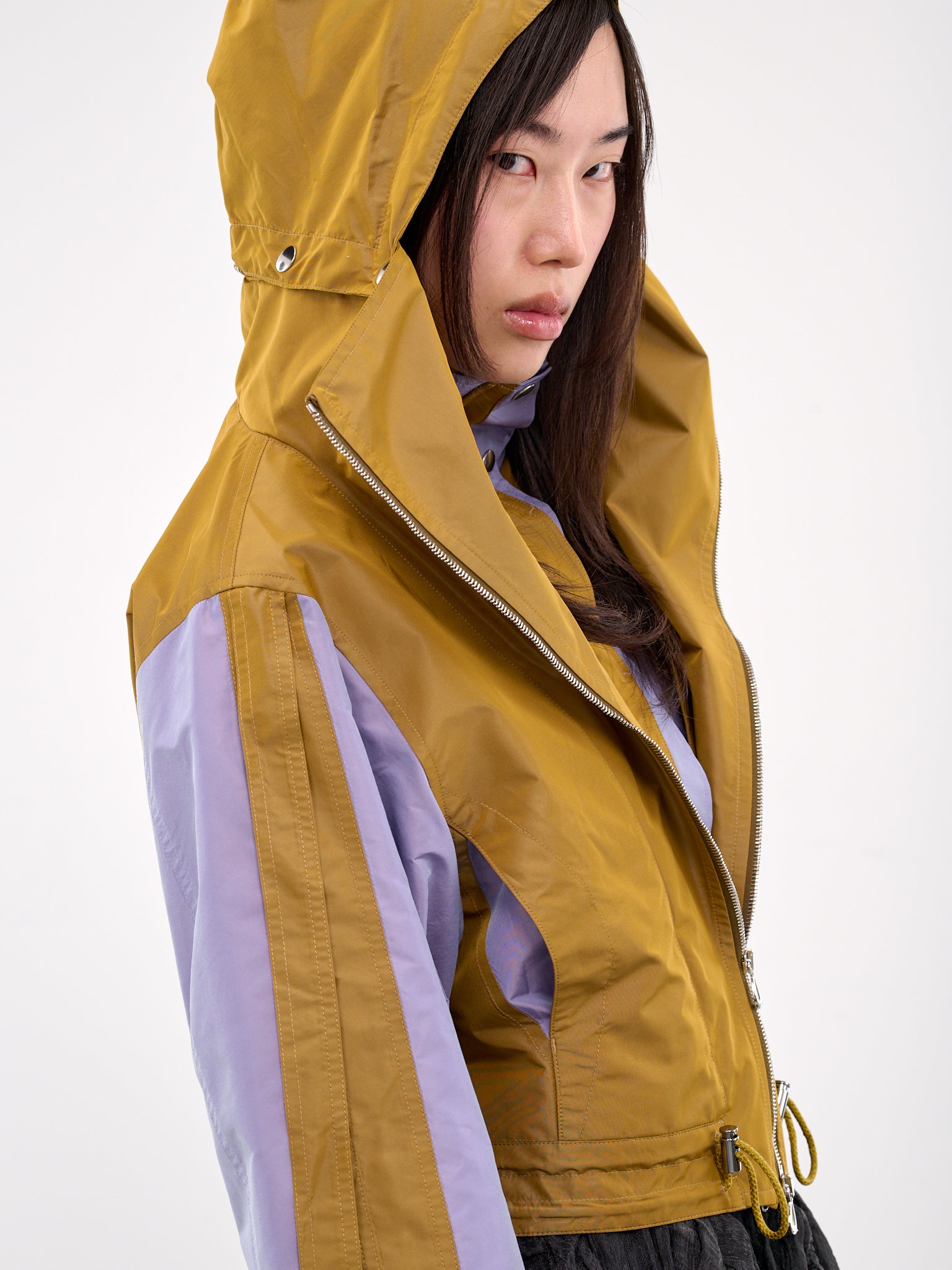 Two-Tone Layered Jacket (J01-22-PATINA-GOLD-LAVENDER)