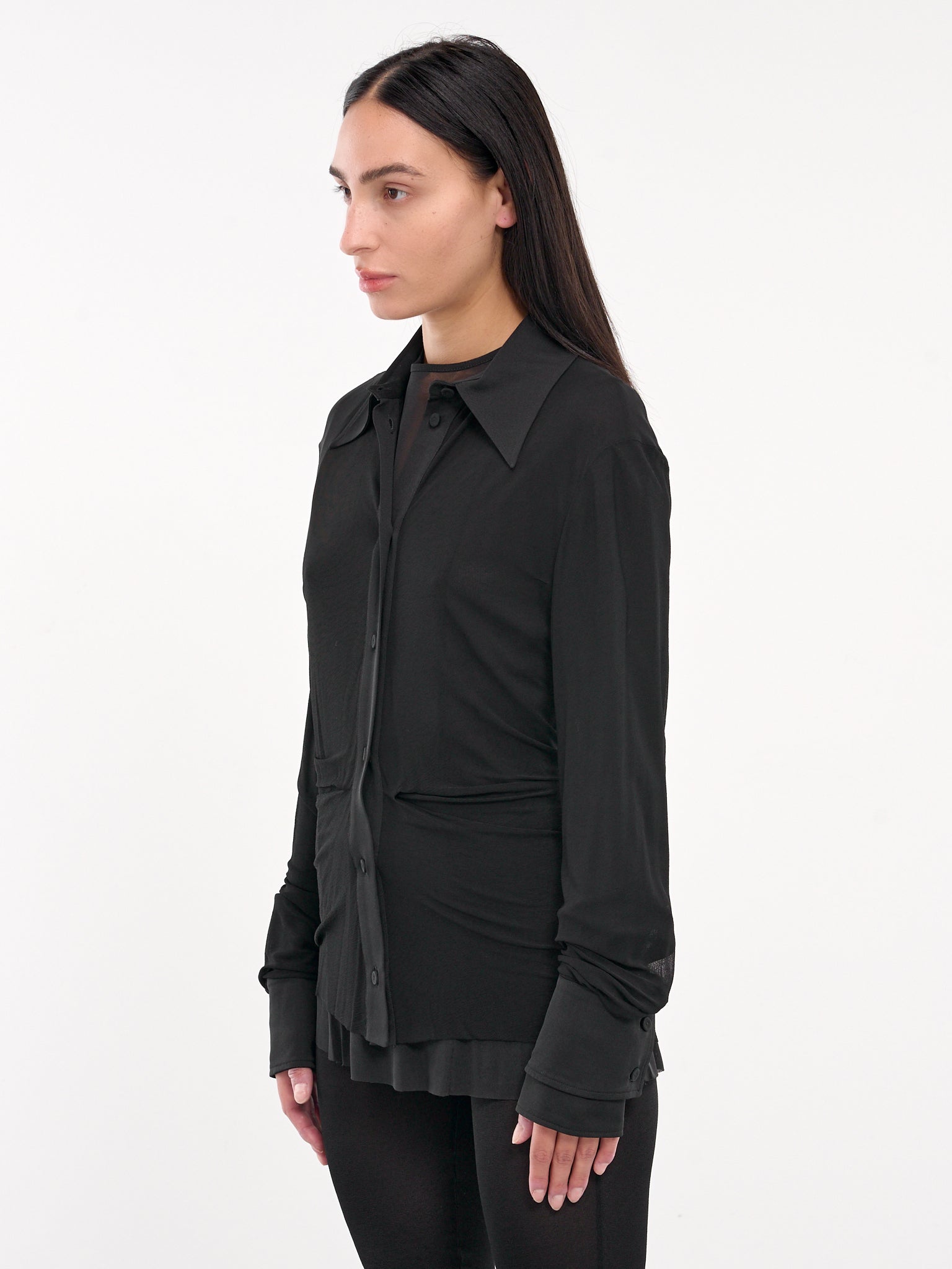 Sheer Shirt (J03FV0106-JTN369-BLACK)