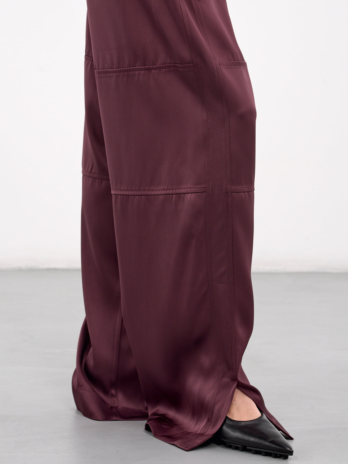 High Waisted Trousers (J03KA0270-J65112-PLUM)