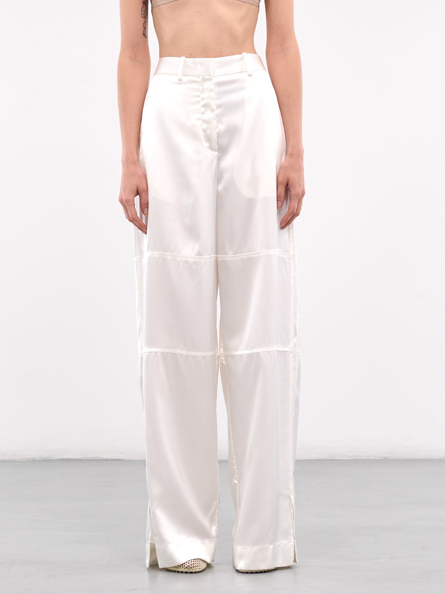 High Waisted Trousers (J03KA0270-J65246-OFF-WHITE)