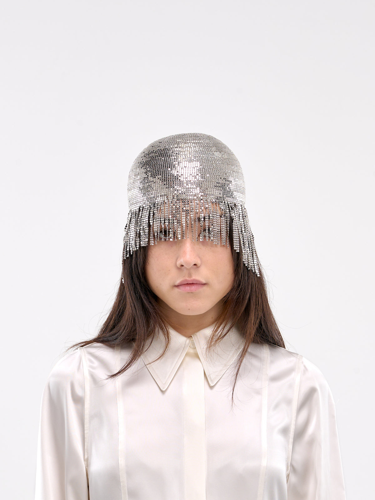 Fitted Fringe Cap (J03TC0107-J40091-SILVER)