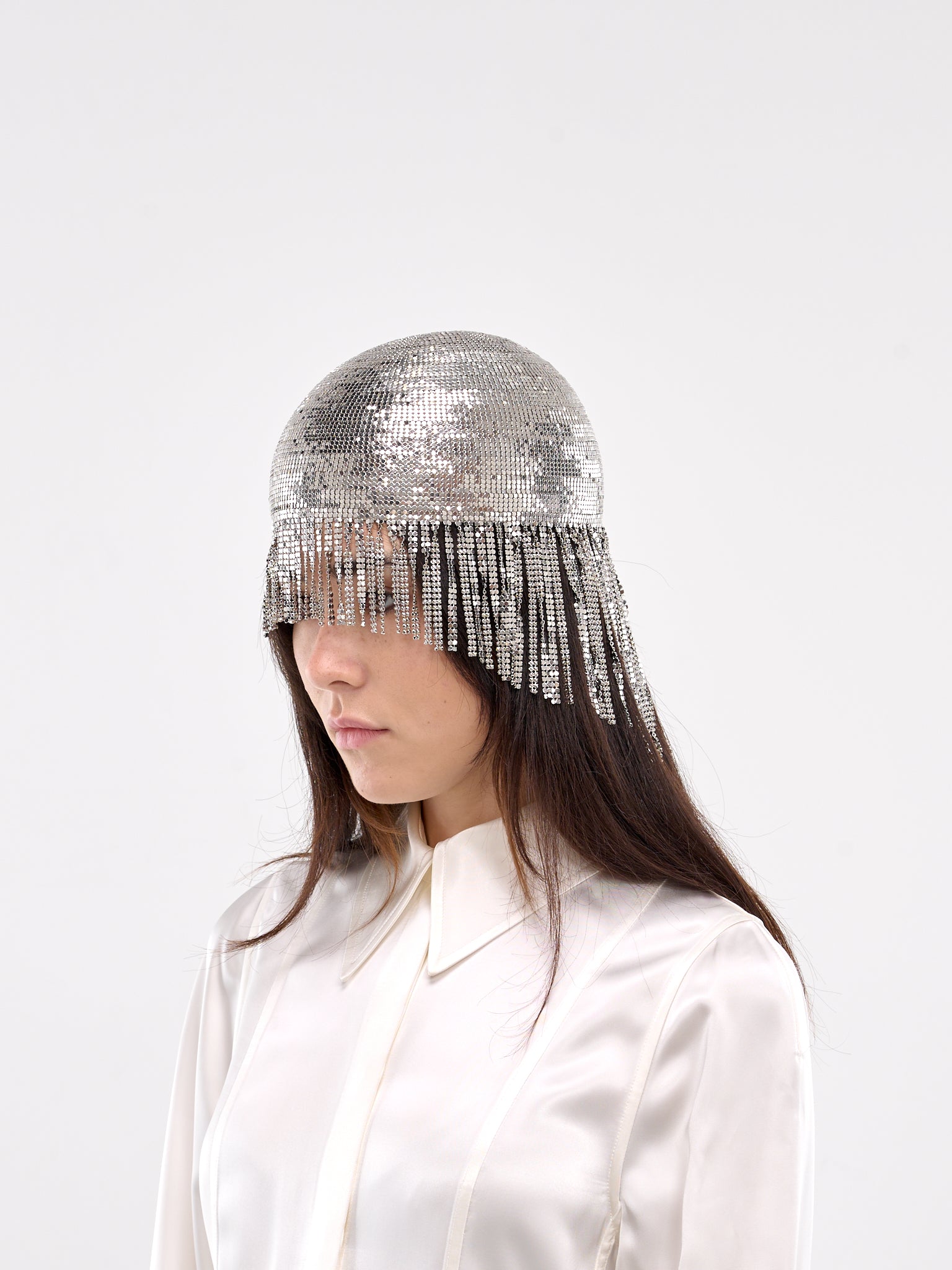 Fitted Fringe Cap (J03TC0107-J40091-SILVER)