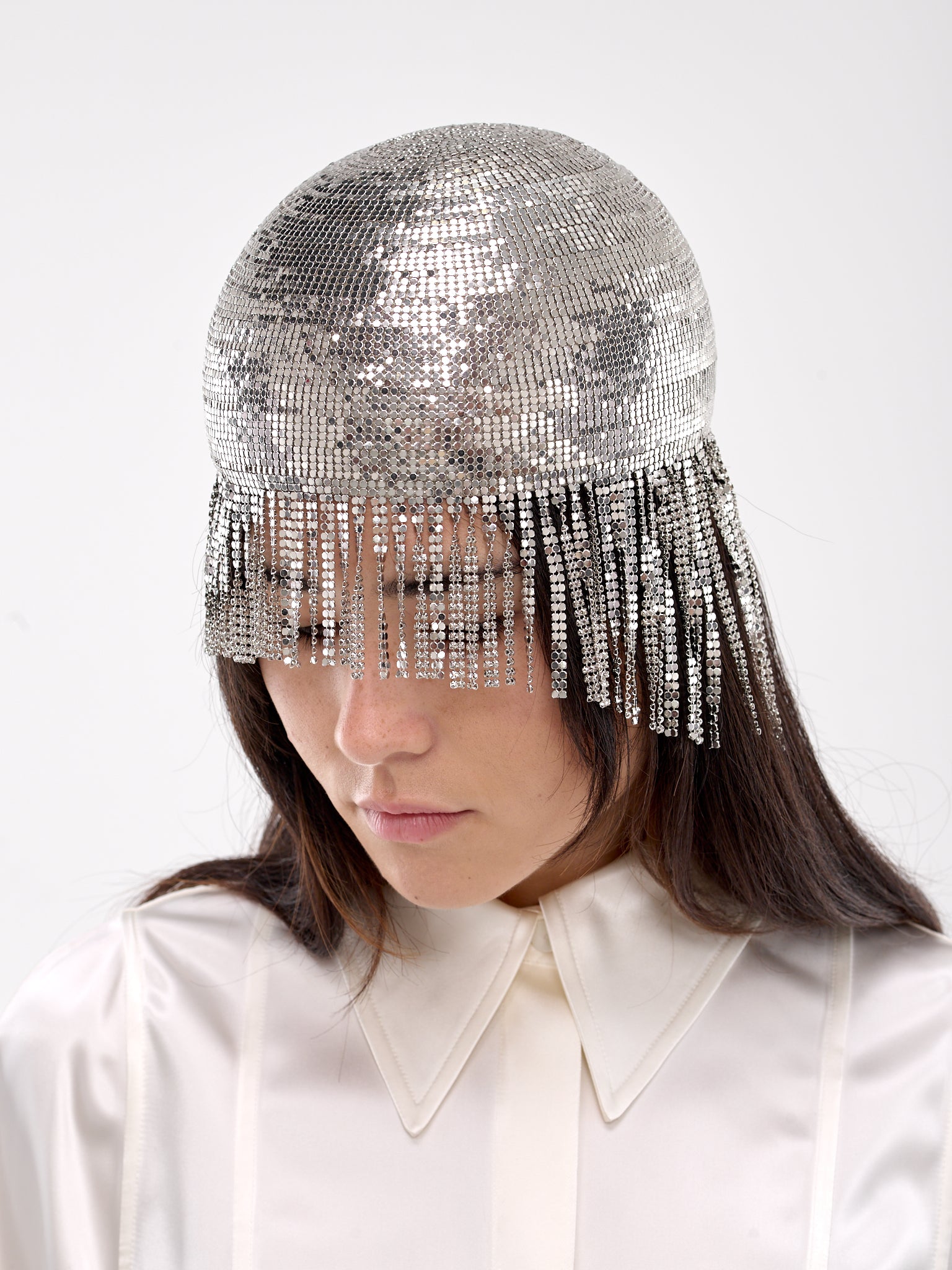 Fitted Fringe Cap (J03TC0107-J40091-SILVER)