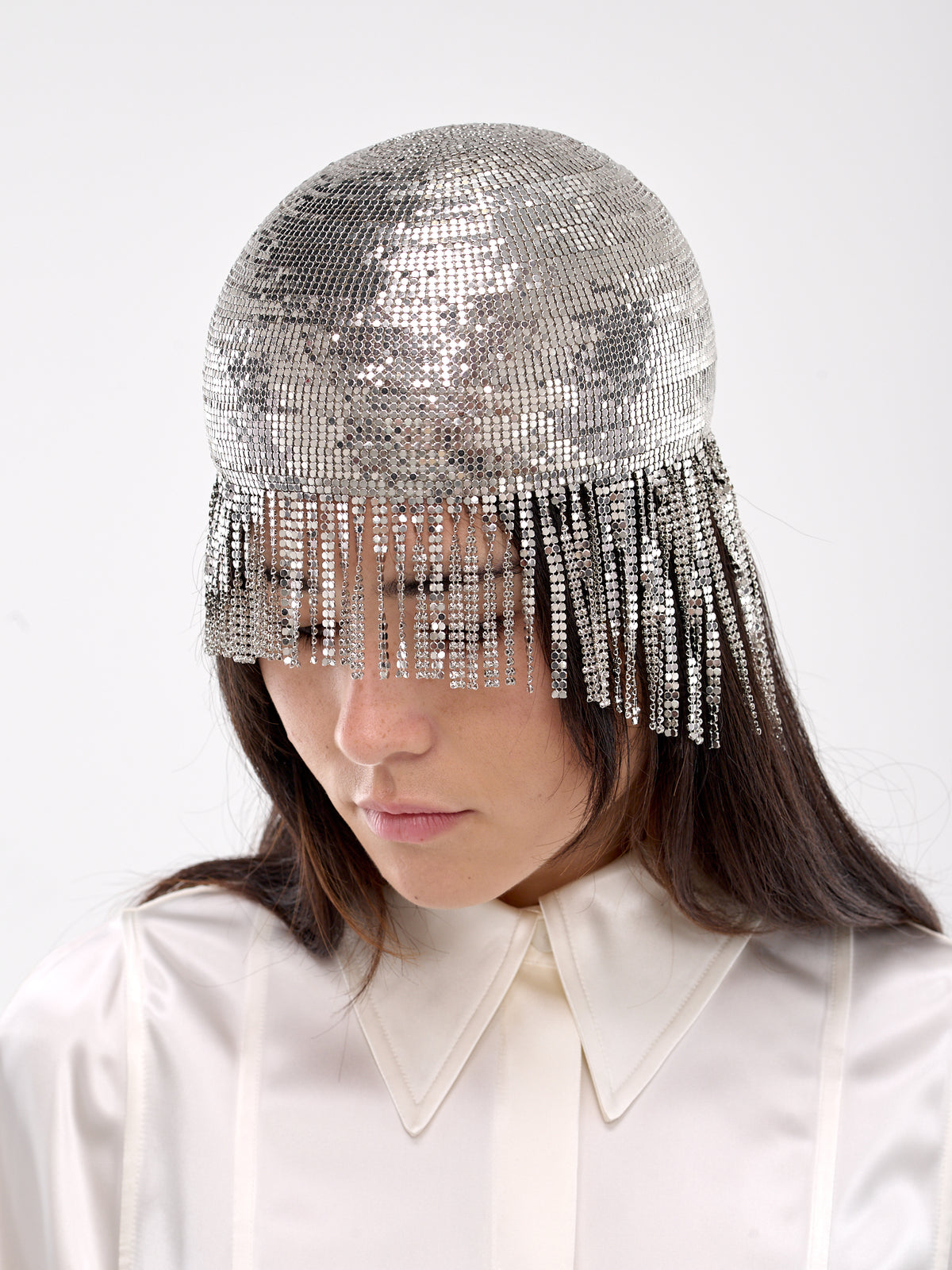 Fitted Fringe Cap (J03TC0107-J40091-SILVER)