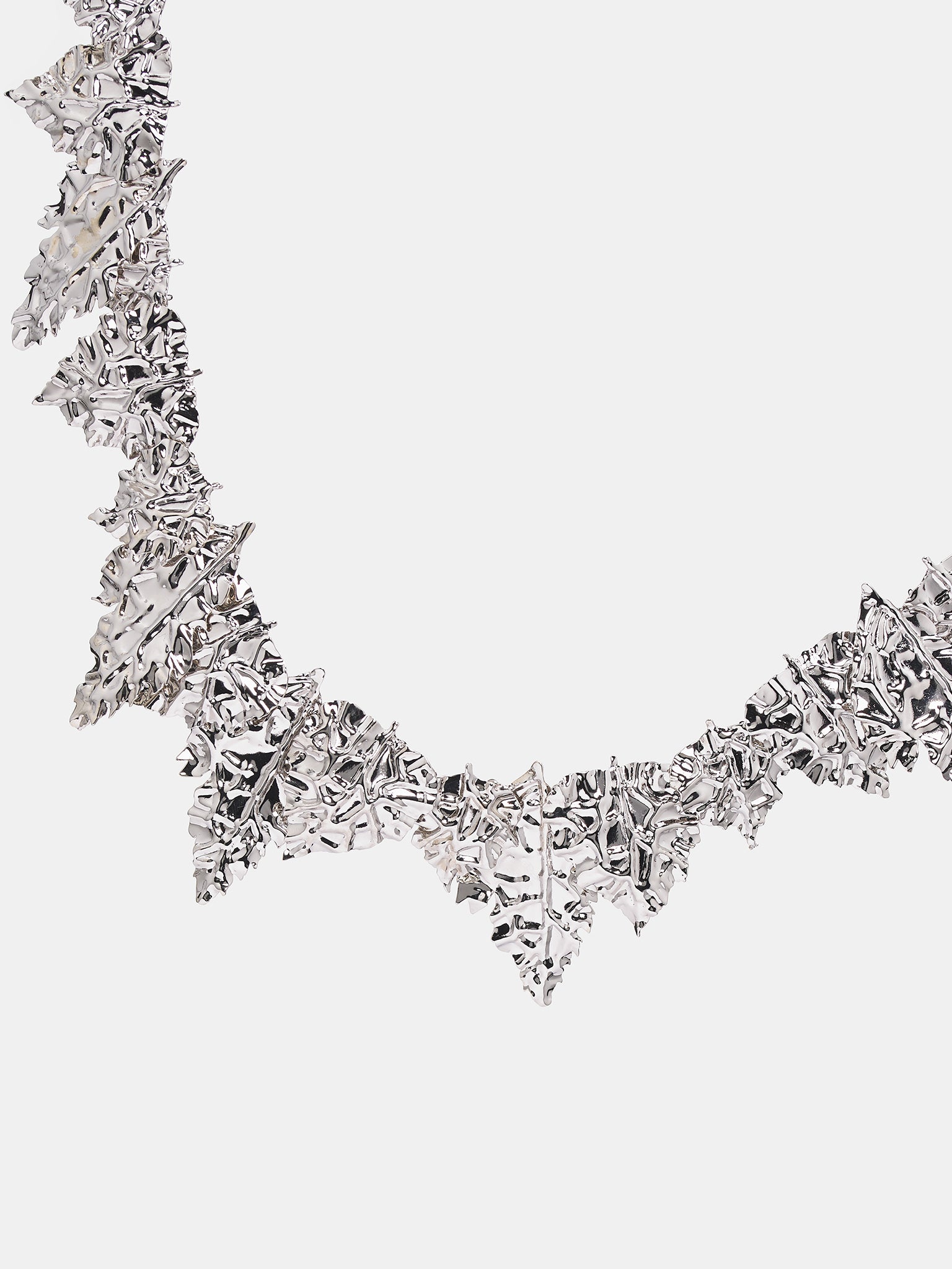 Leaf Necklace (J12UU0101-P6959-SILVER)