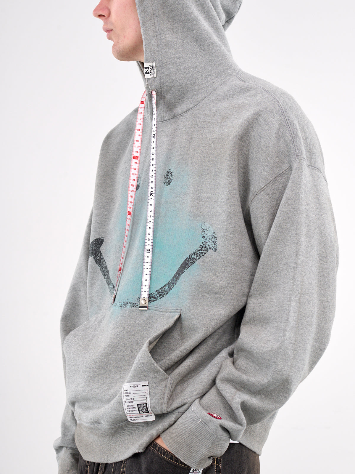 Measuring Tape Hoodie (J14HD731-GRAY)