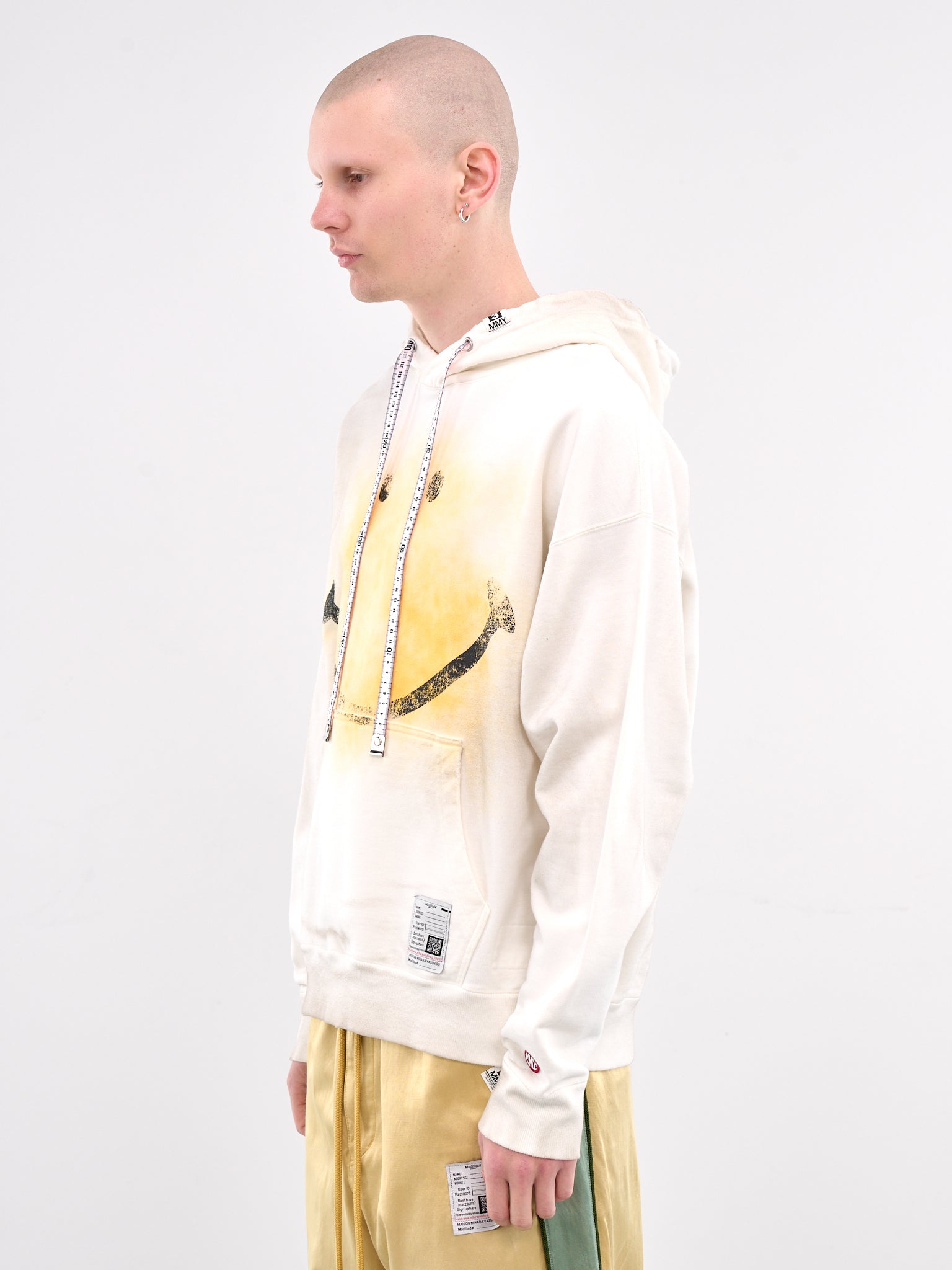 Measuring Tape Hoodie (J14HD731-WHITE)