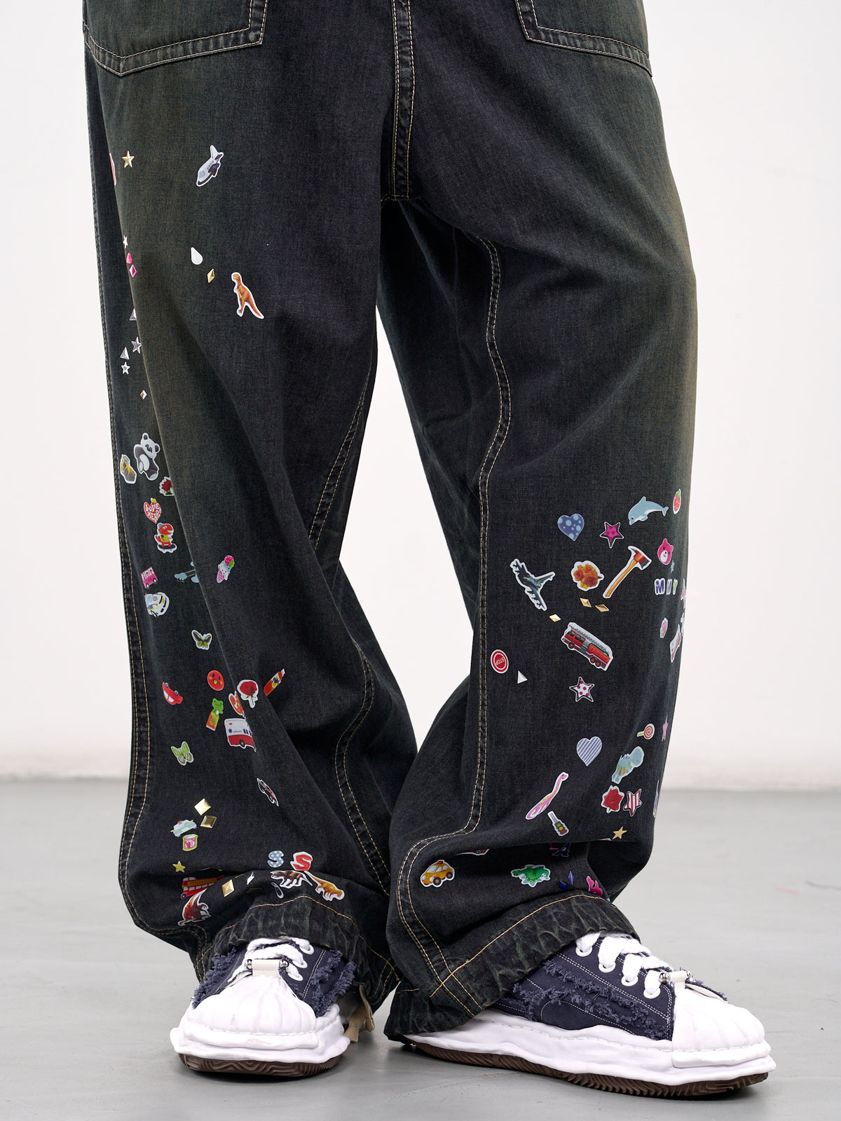 Baggy Graphic Jeans (J14PT124-INDIGO)