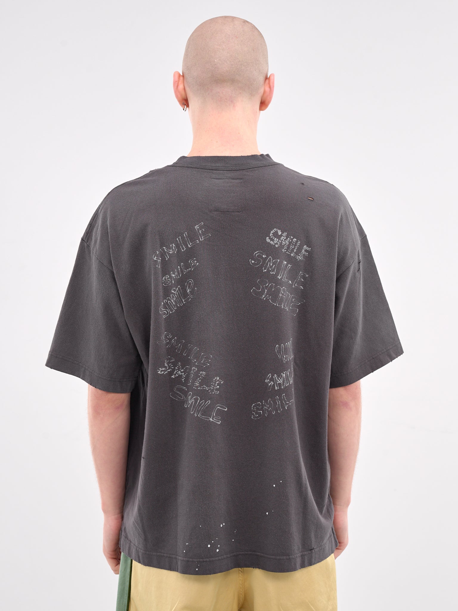 Distressed Graphic Scribble Tee (J14TS752-BLACK)