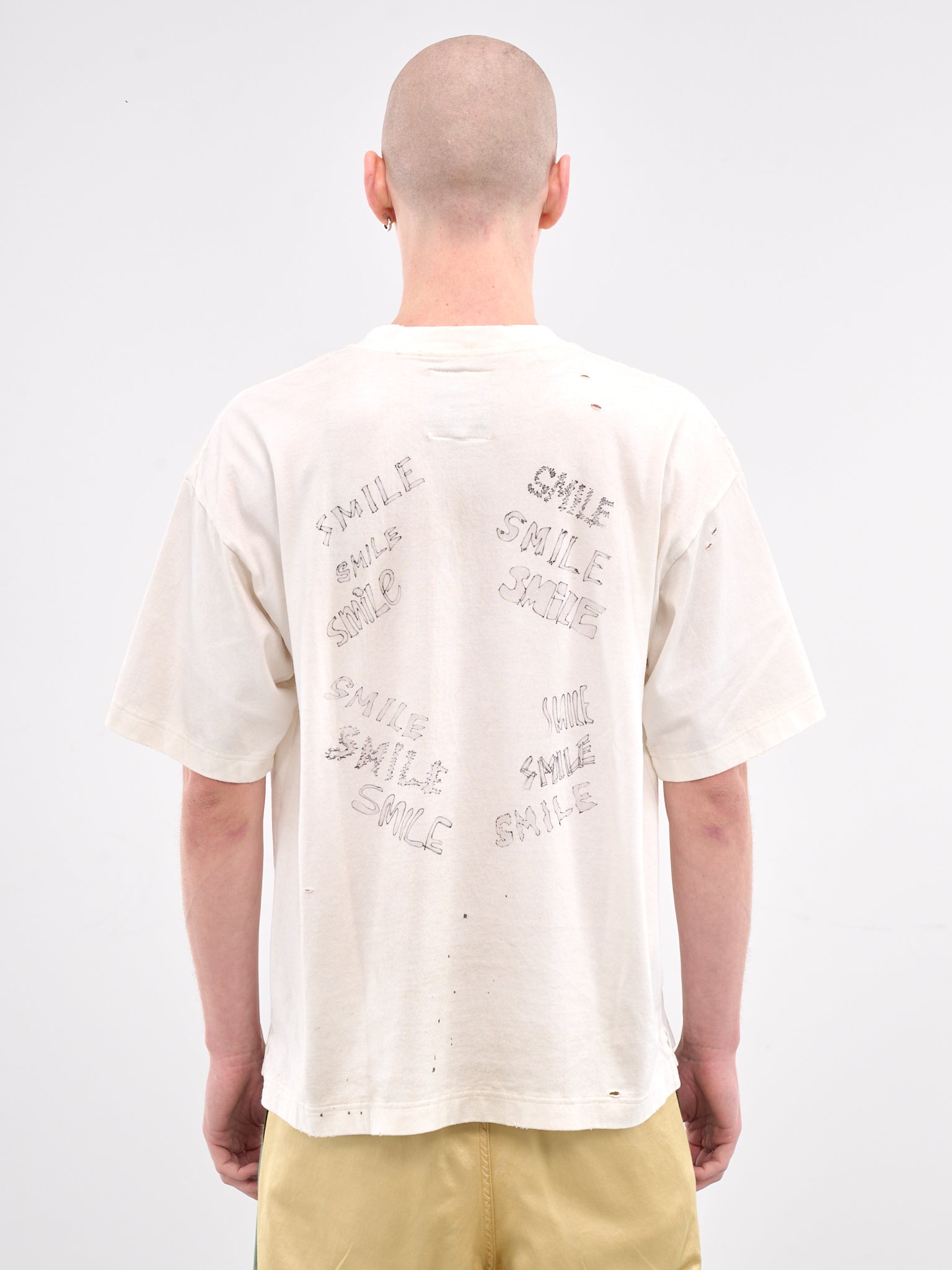 Distressed Graphic Scribble Tee (J14TS752-WHITE)