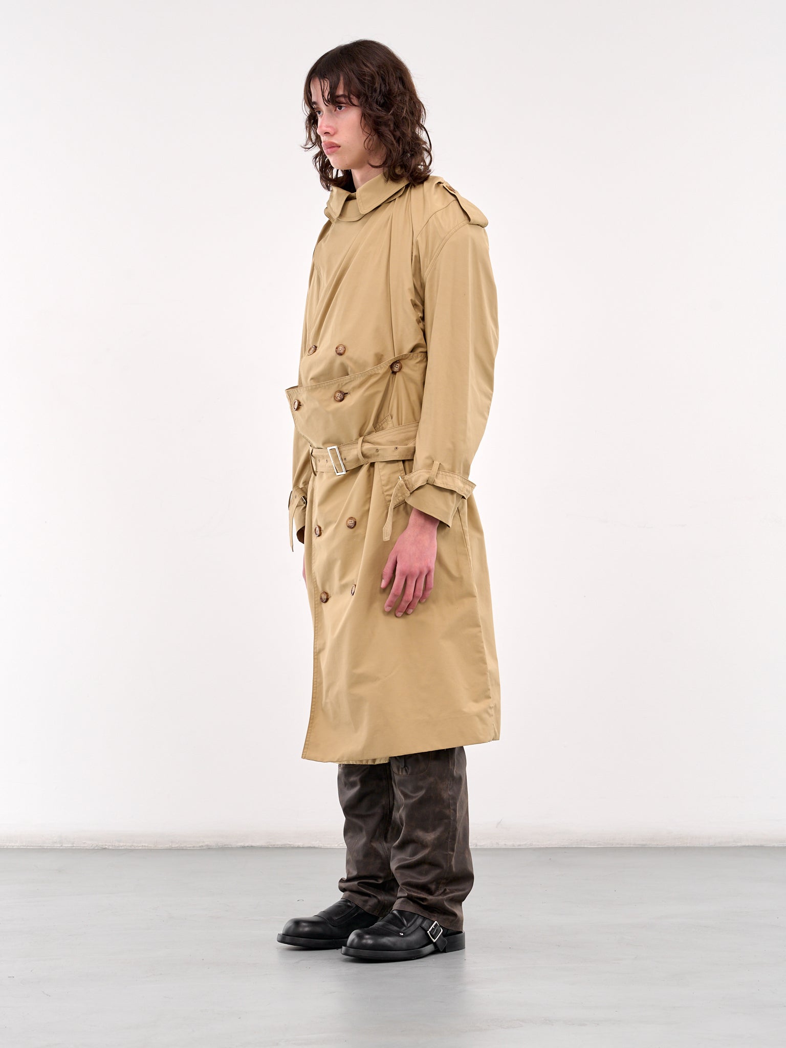 Corset Trench Coat (J15-BEIGE)