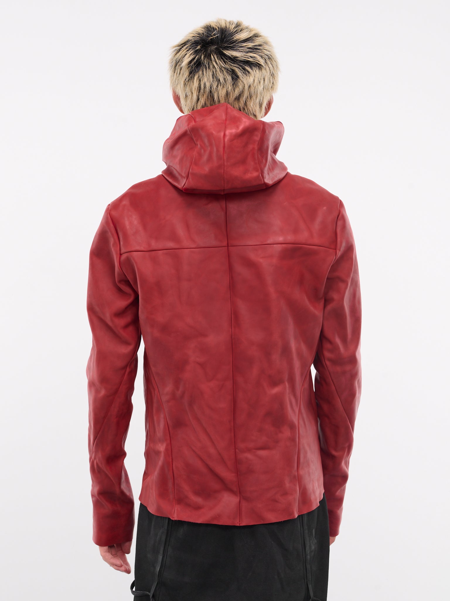 Horse Leather Jacket (J214DZHZ-CUS1-0-RED-WINERY)