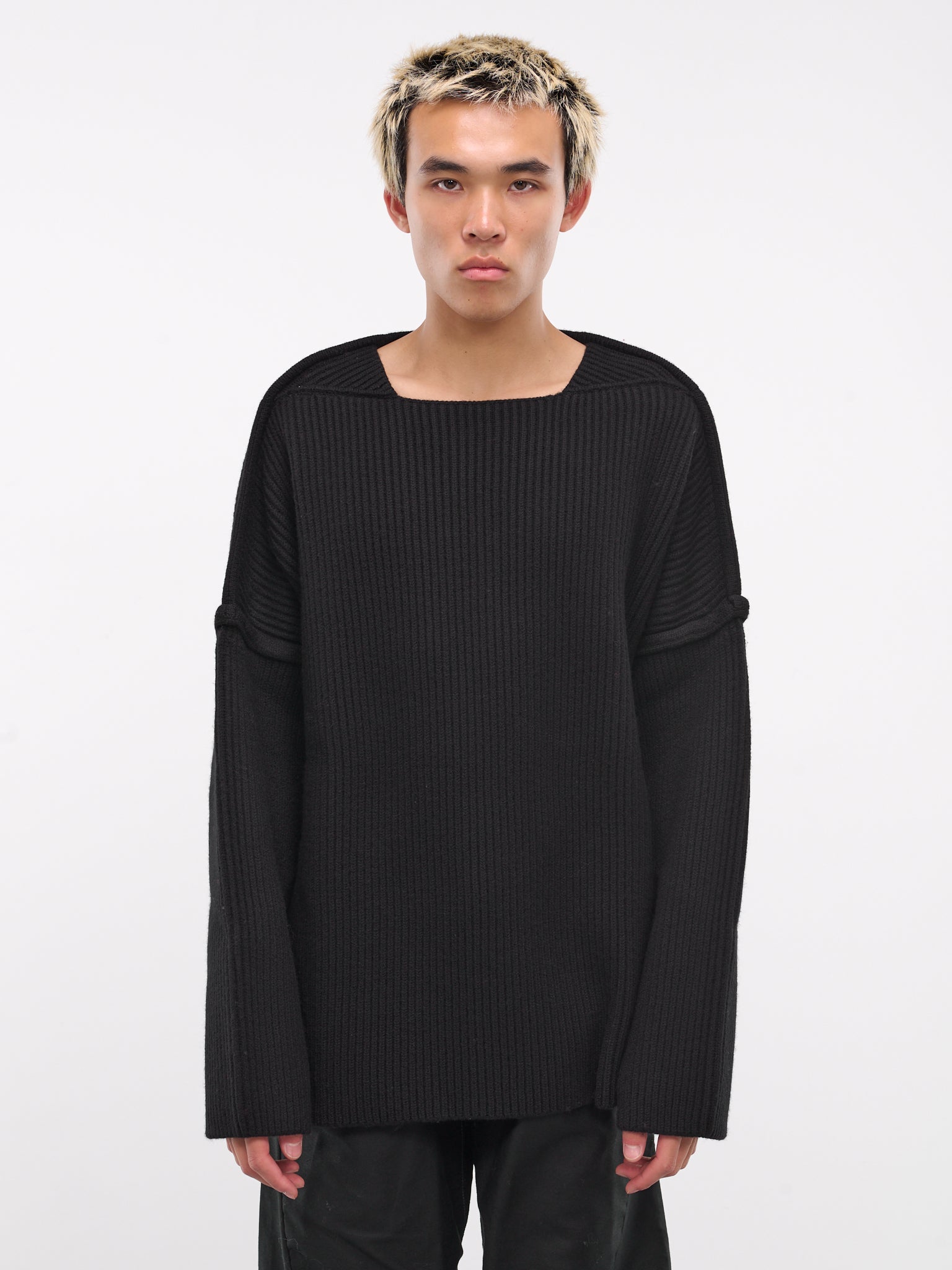 Rib-Knit Sweater (J21GP0153-J14747-BLACK)