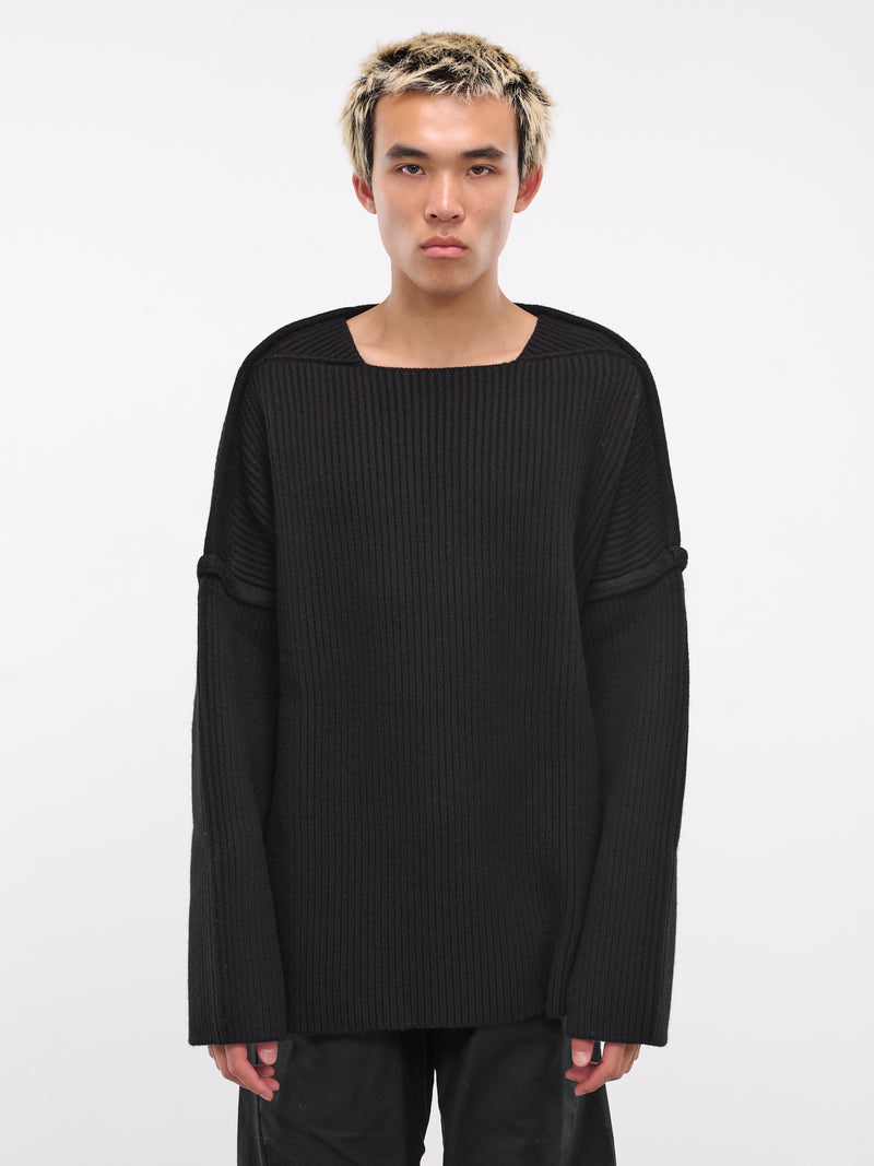 Rib-Knit Sweater (J21GP0153-J14747-BLACK)