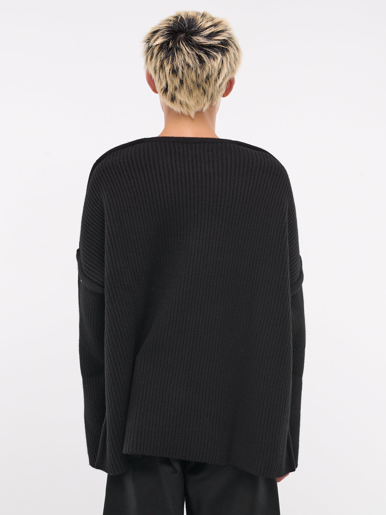 Rib-Knit Sweater (J21GP0153-J14747-BLACK)