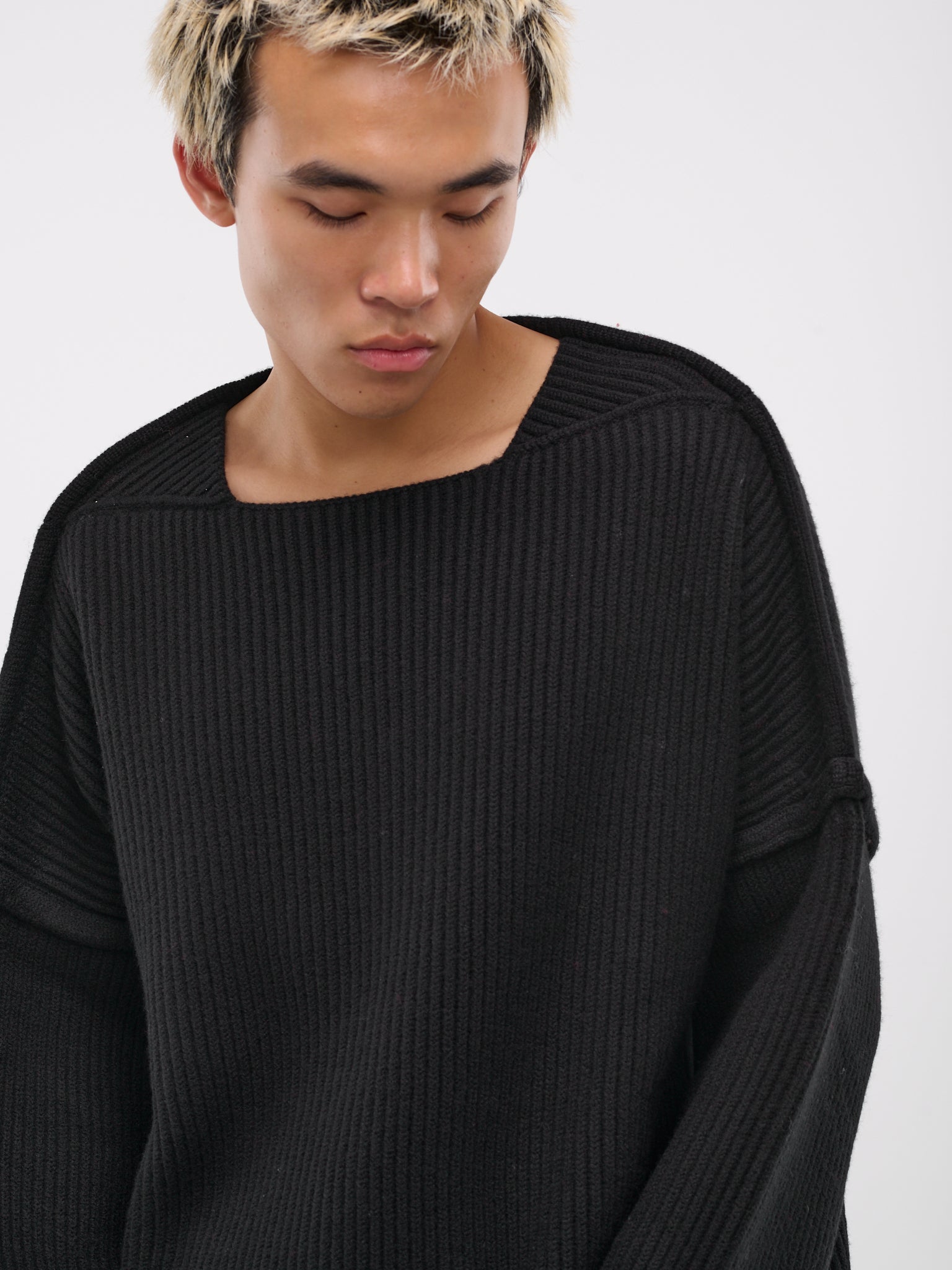 Rib-Knit Sweater (J21GP0153-J14747-BLACK)