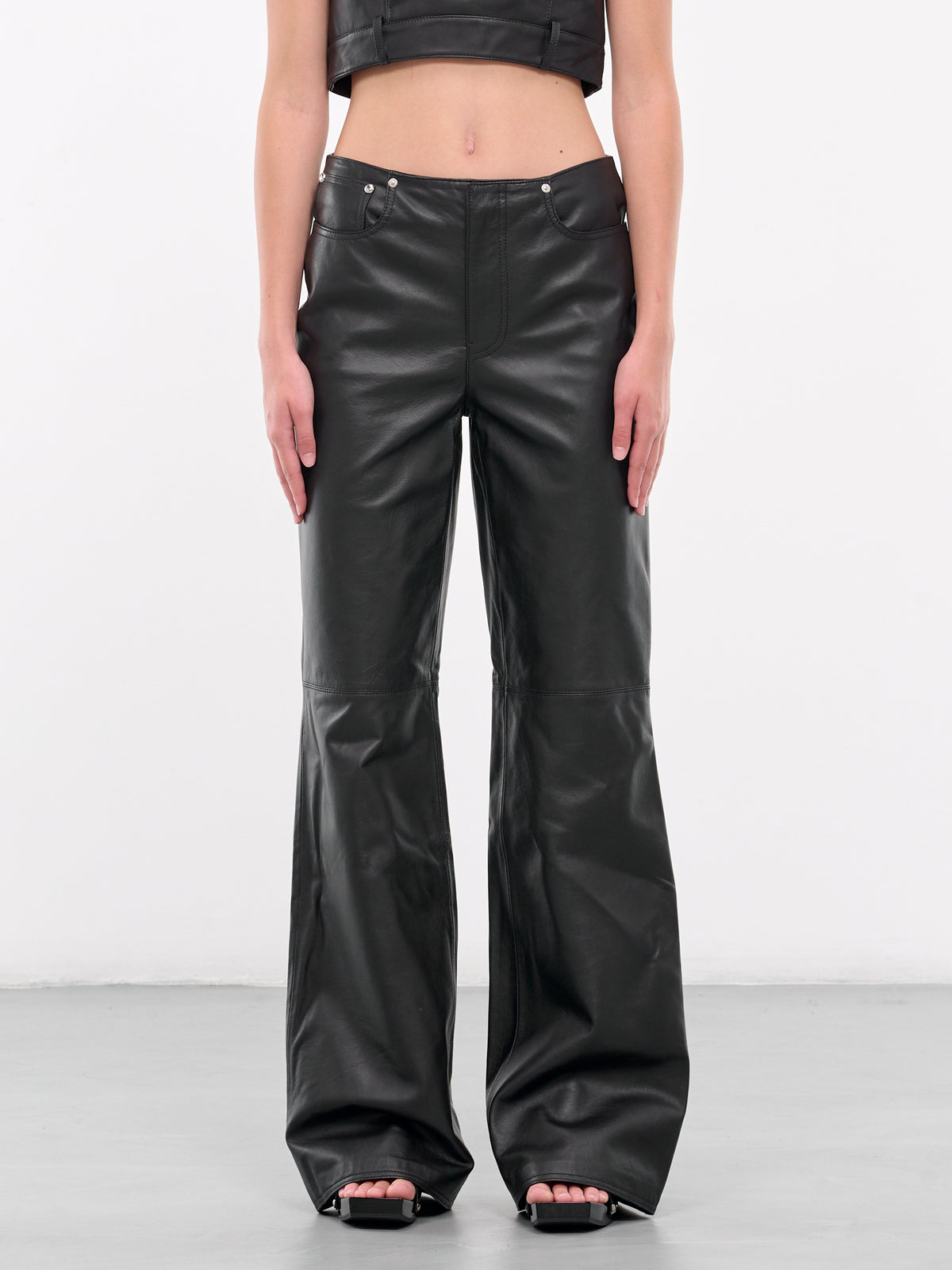 Faux Leather Trousers (J3706-8715-BLACK)