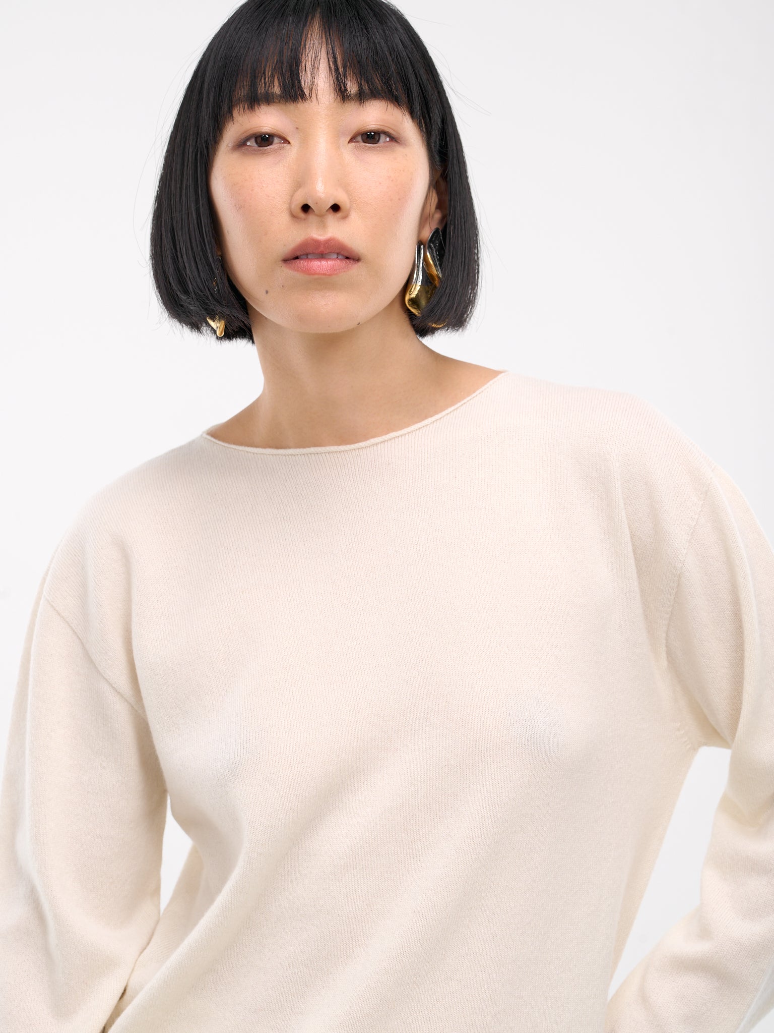 Long Sleeve Jumper (J40GP0003-J13204-OFF-WHITE)