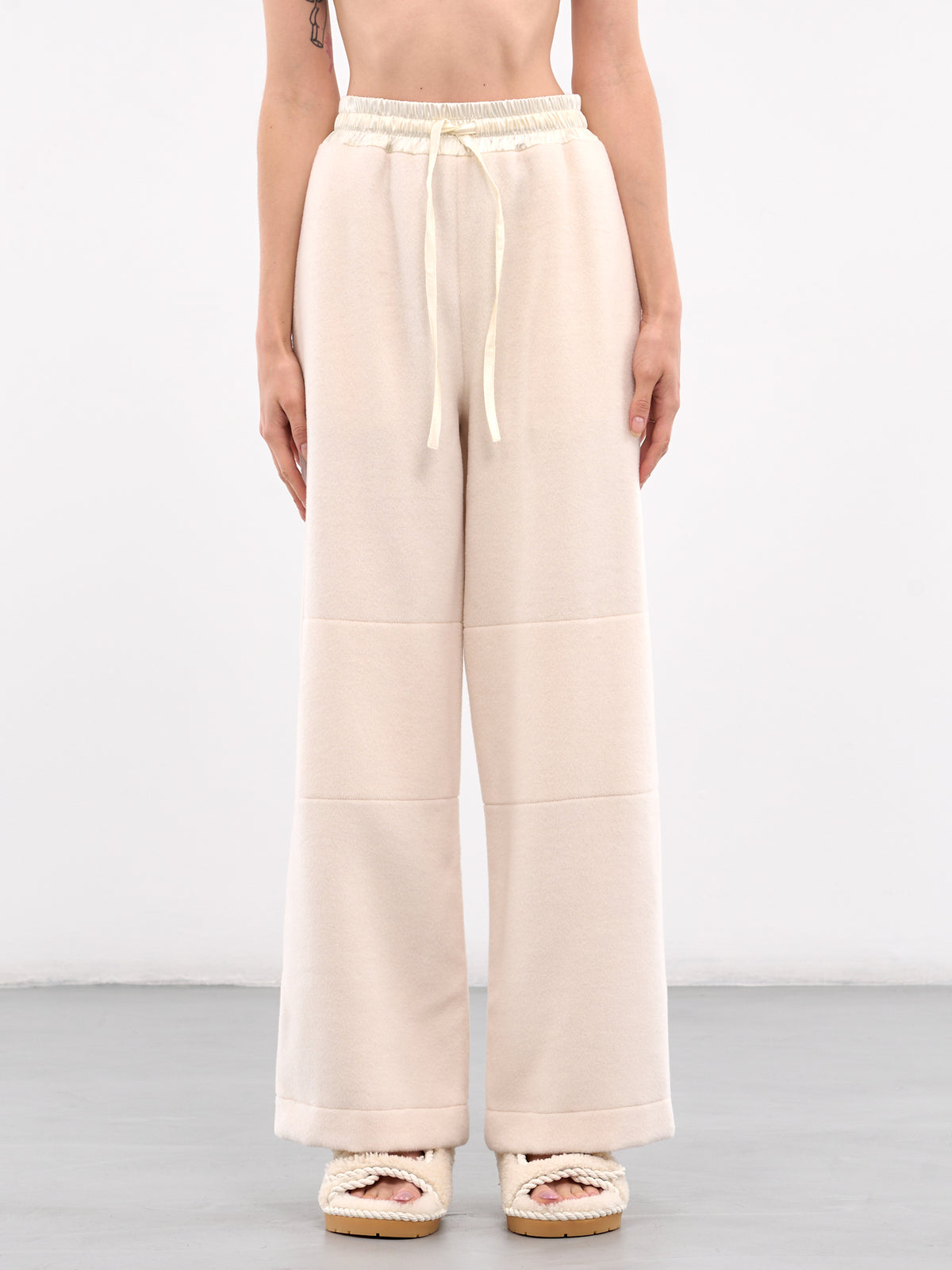 Wide Leg Drawstring Trousers (J40KA0250-J20228-OFF-WHITE)