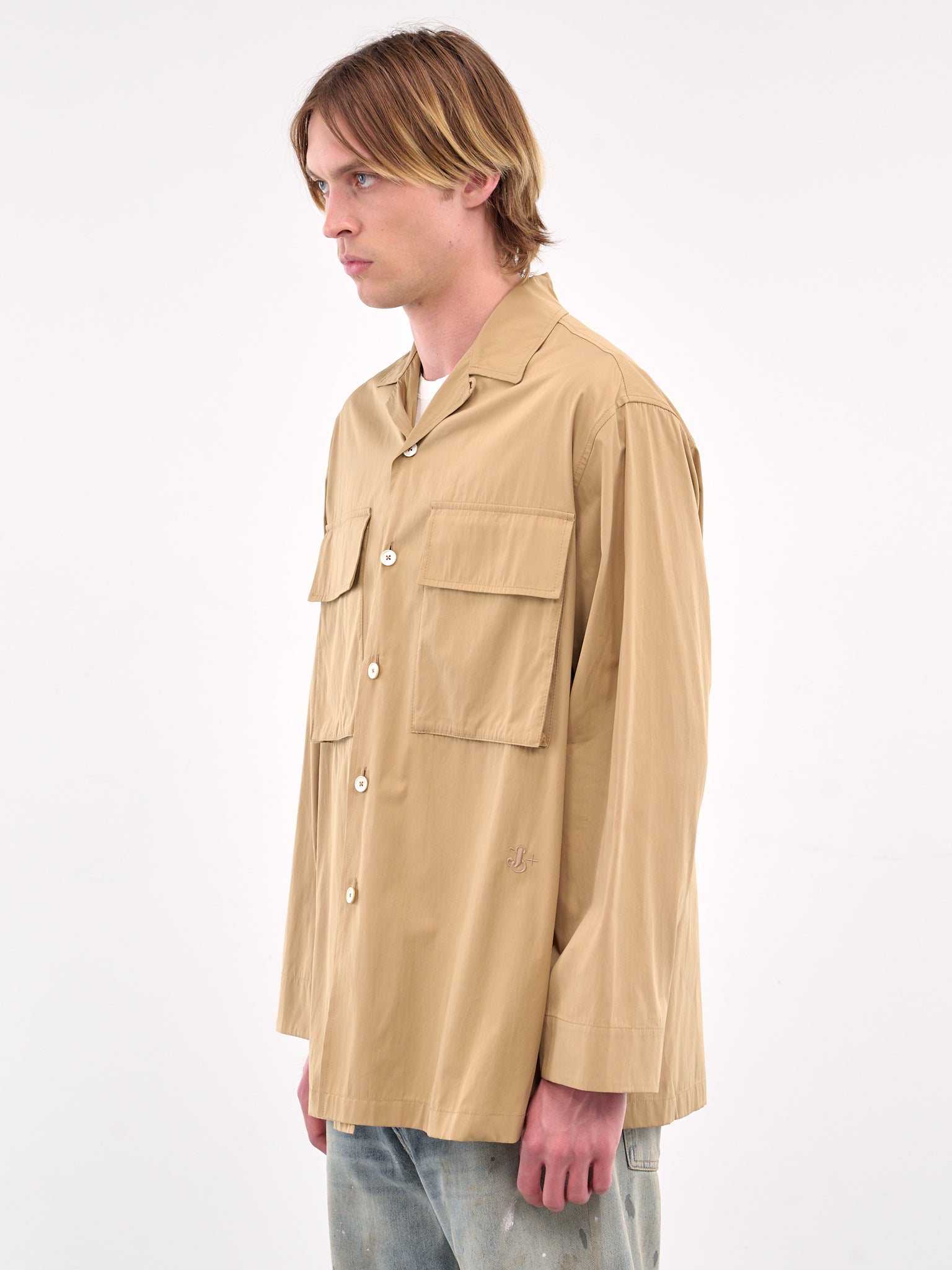 Oversized Pocket Shirt (J47DL0167-J45292-235-BEIGE)