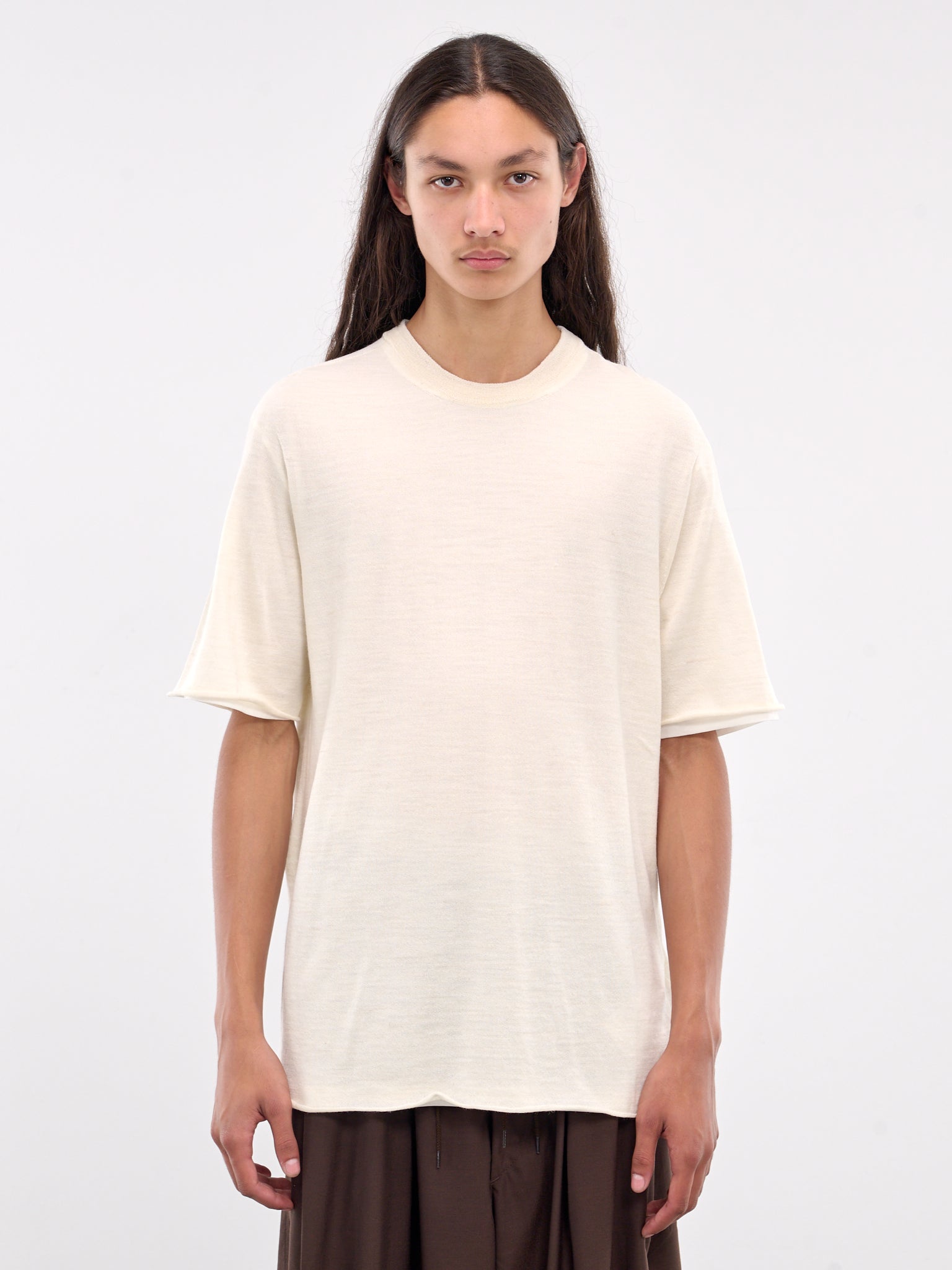 Short Sleeve Sweater (J47FV0108-JTN368-OFF-WHITE)