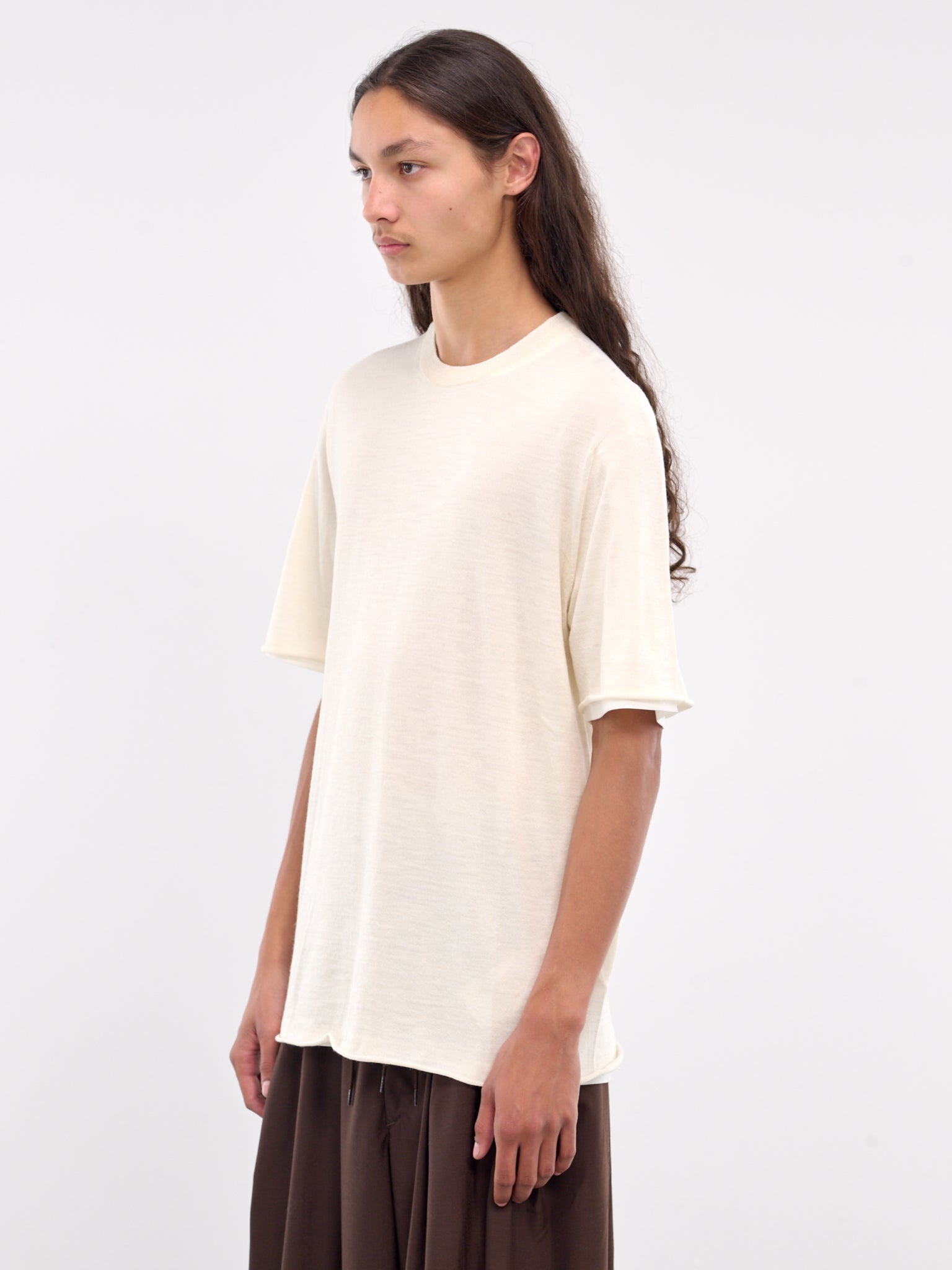 Short Sleeve Sweater (J47FV0108-JTN368-OFF-WHITE)