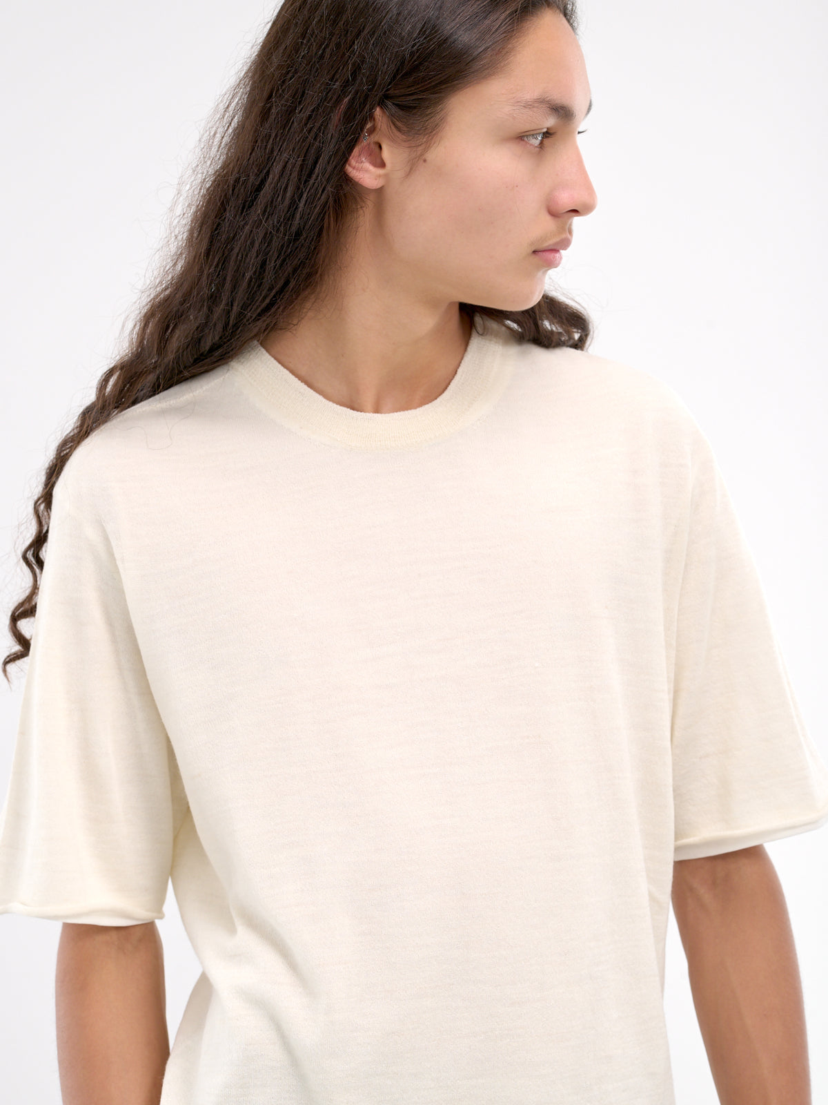 Short Sleeve Sweater (J47FV0108-JTN368-OFF-WHITE)