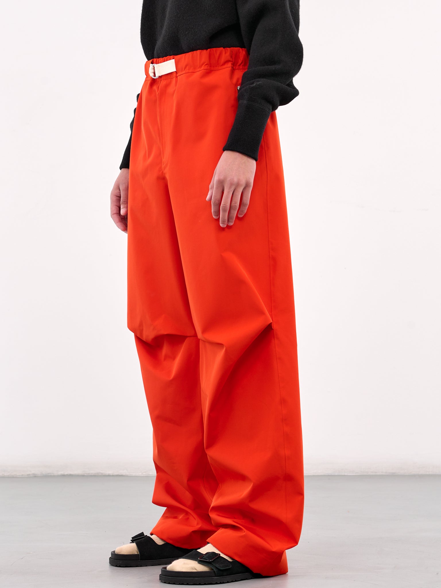 Wide Leg Belted Trousers (J47KA0280-J70194-RED)