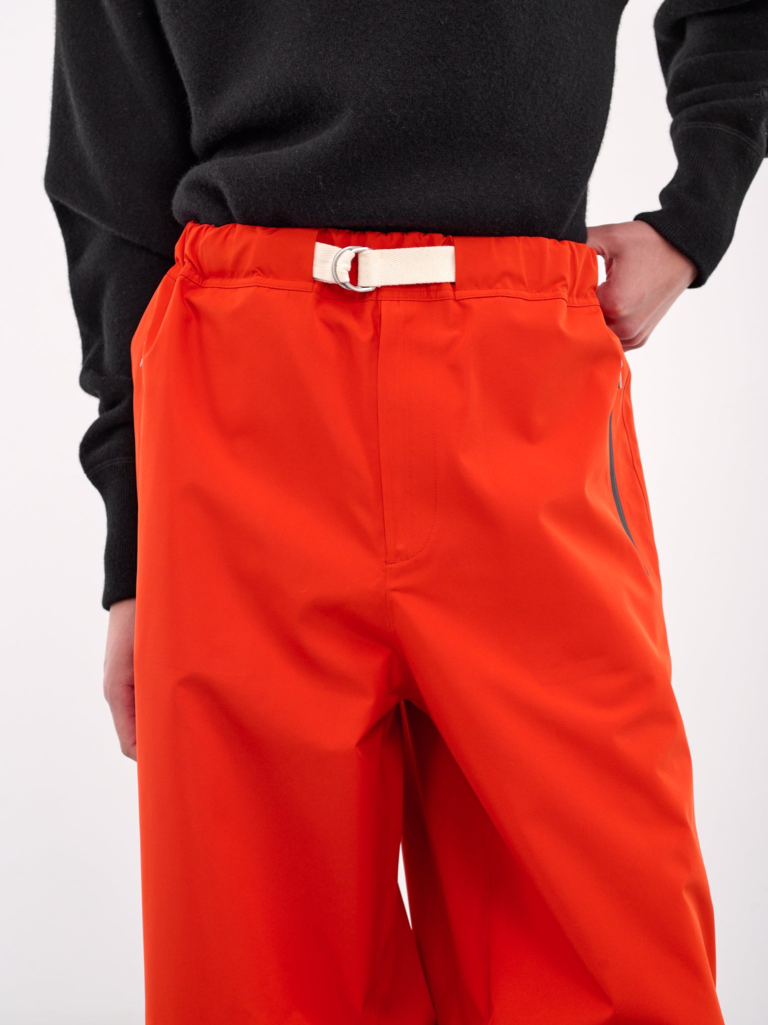 Wide Leg Belted Trousers (J47KA0280-J70194-RED)