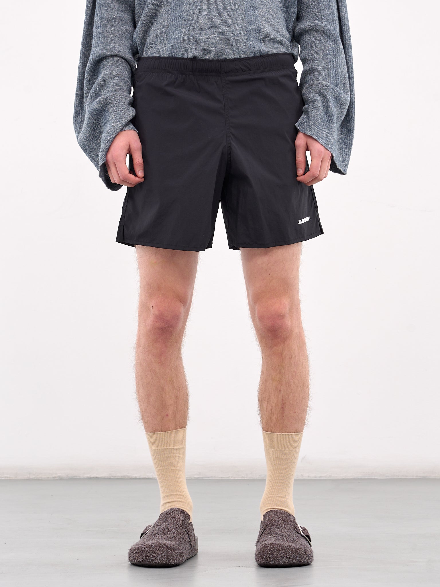 Elasticated Logo Shorts (J47SP0108-J20006-BLACK)