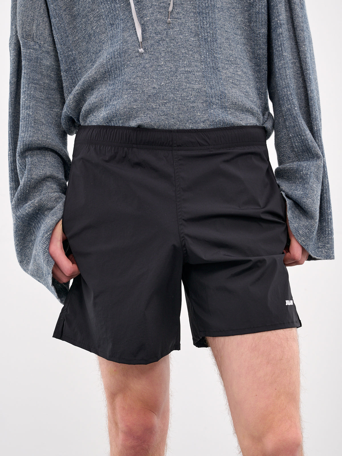 Elasticated Logo Shorts (J47SP0108-J20006-BLACK)