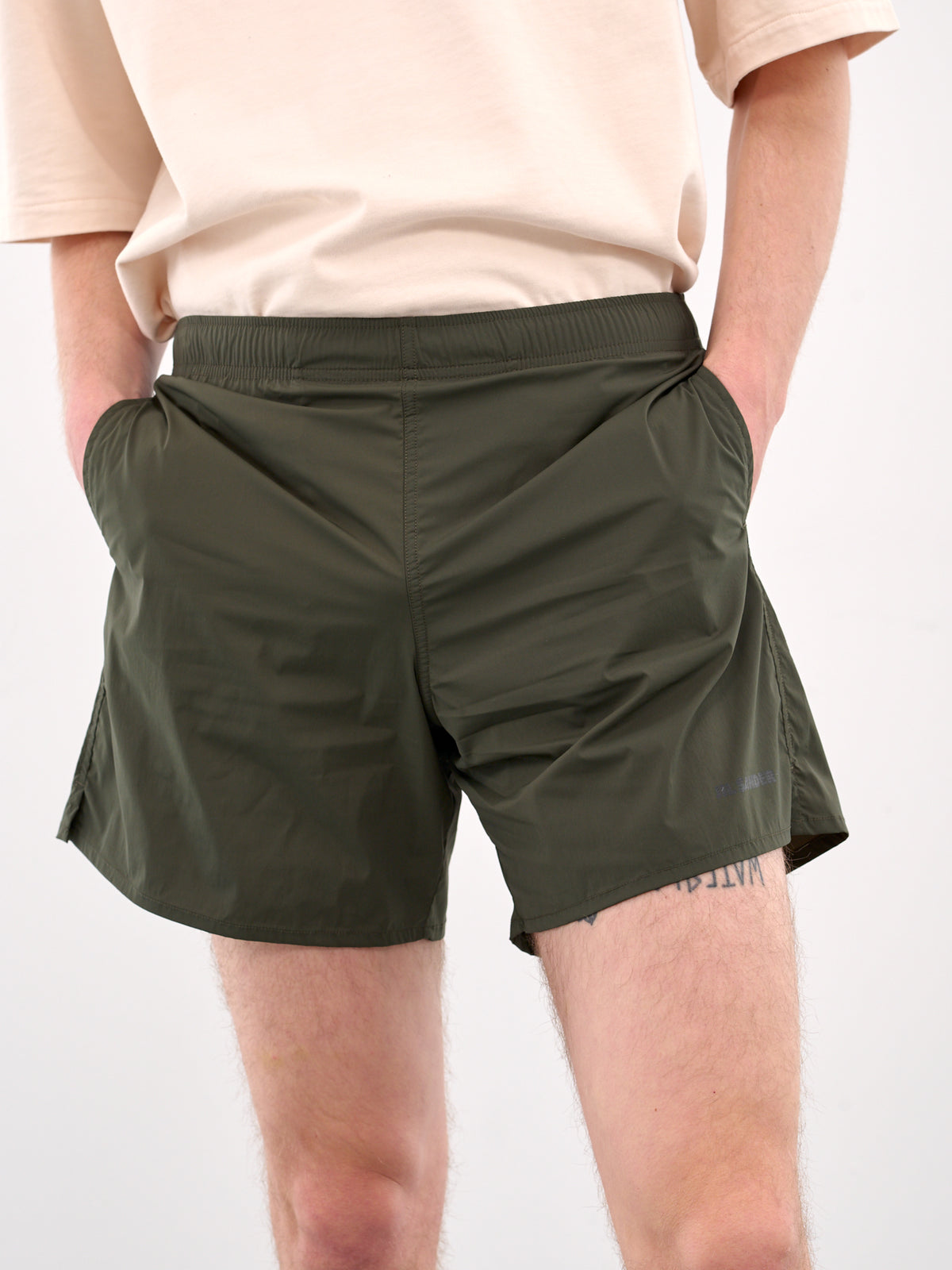 Elasticated Logo Shorts (J47SP0108-J20006-GREEN)