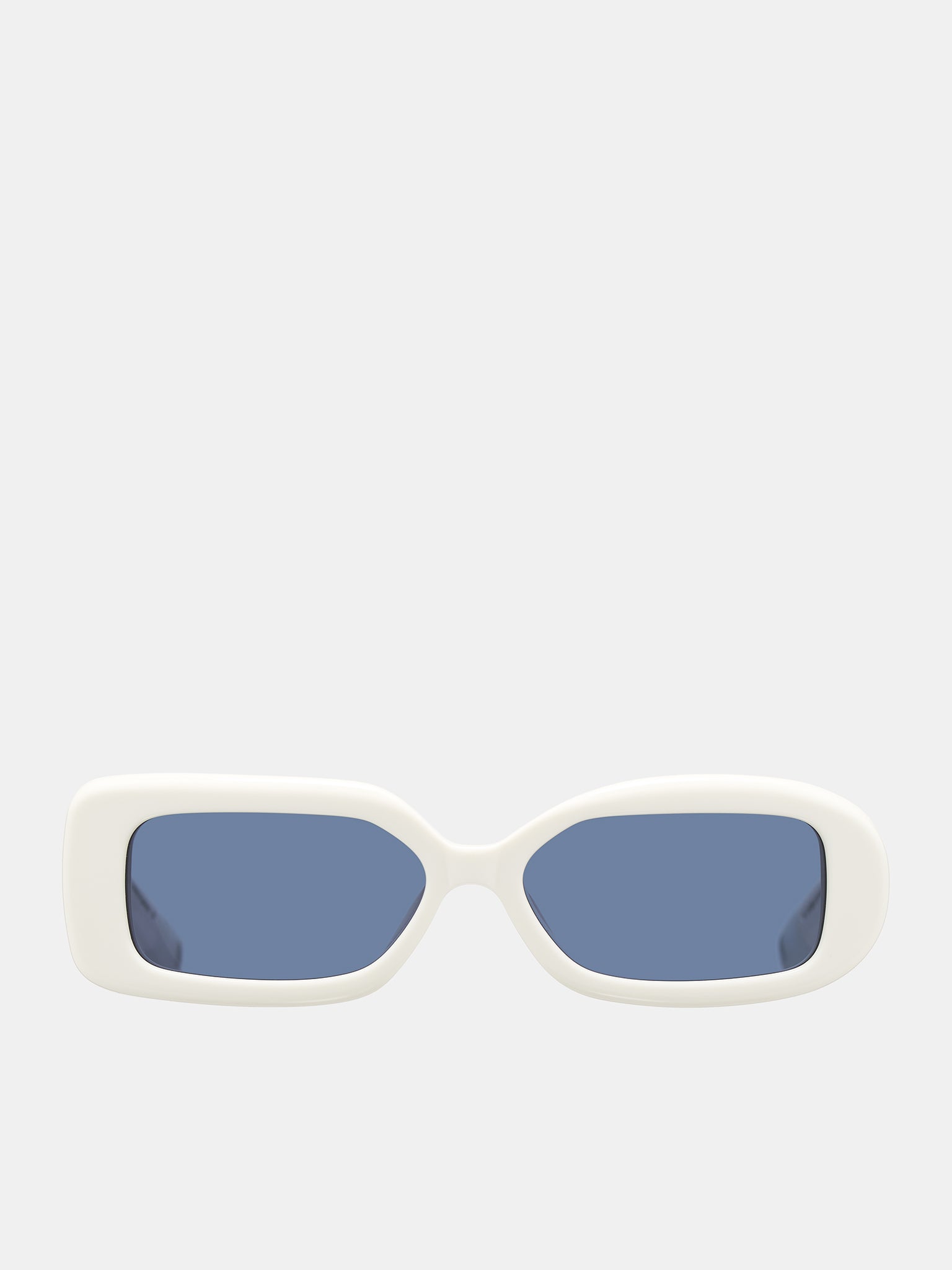 Rond Rectangular Sunglasses (JAC11C2SUN-WHITE-MATT-WHITE-NA)