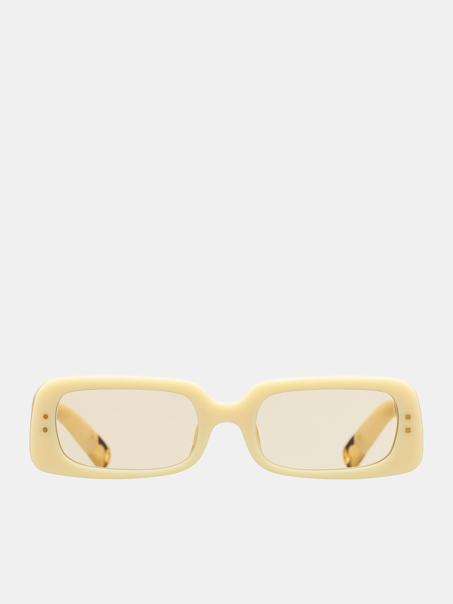 Azzurro Rectangular Sunglasses (JAC47C3SUN-SORBET-YELLOW-GOLD)