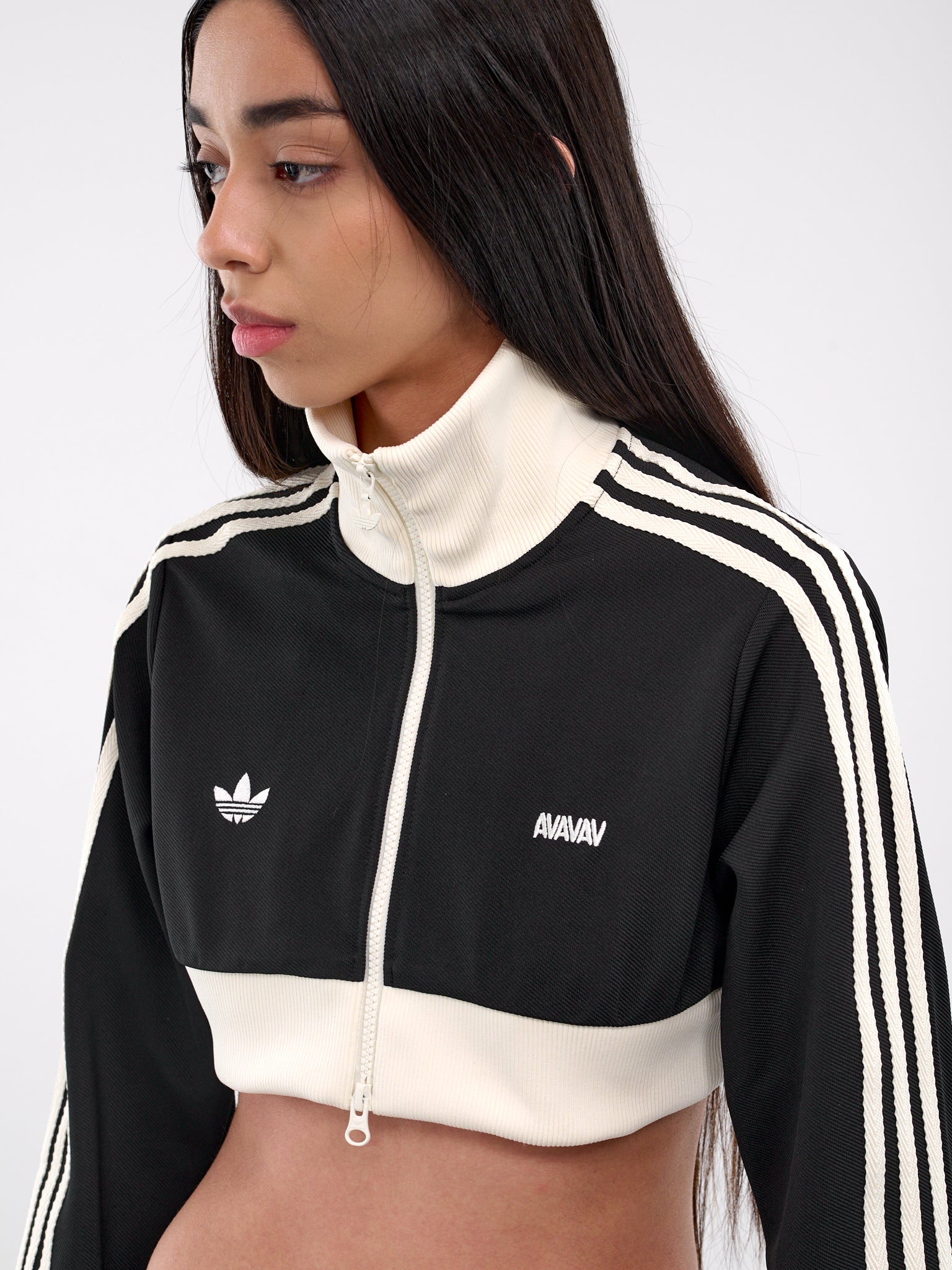 AVAVAV Cropped Track Jacket (JD5978-BLACK)