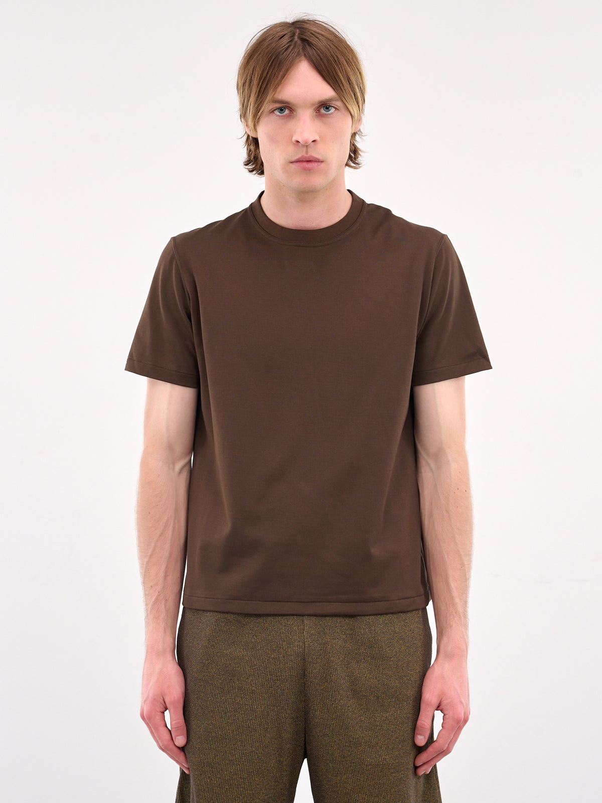 Crewneck Tee (JER-102-01-BROWN)