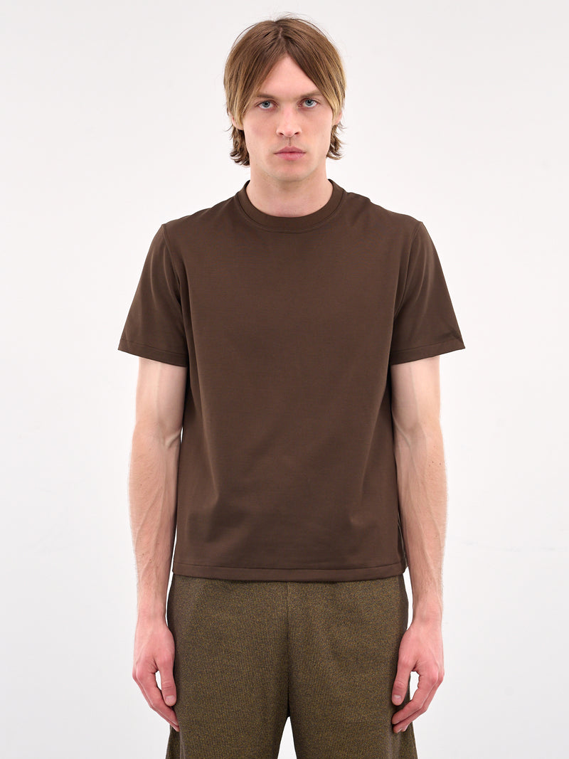 Crewneck Tee (JER-102-01-BROWN)