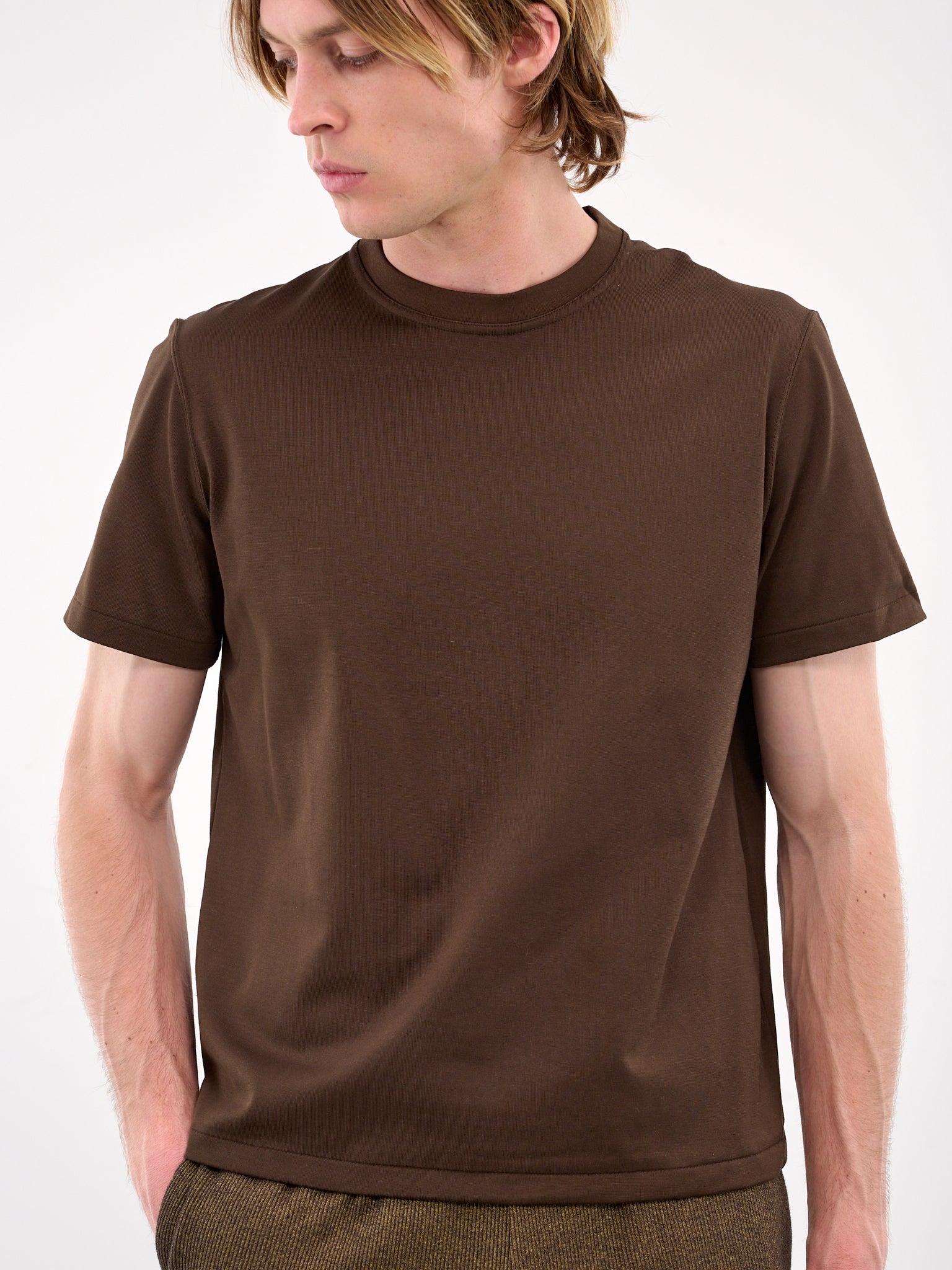 Crewneck Tee (JER-102-01-BROWN)