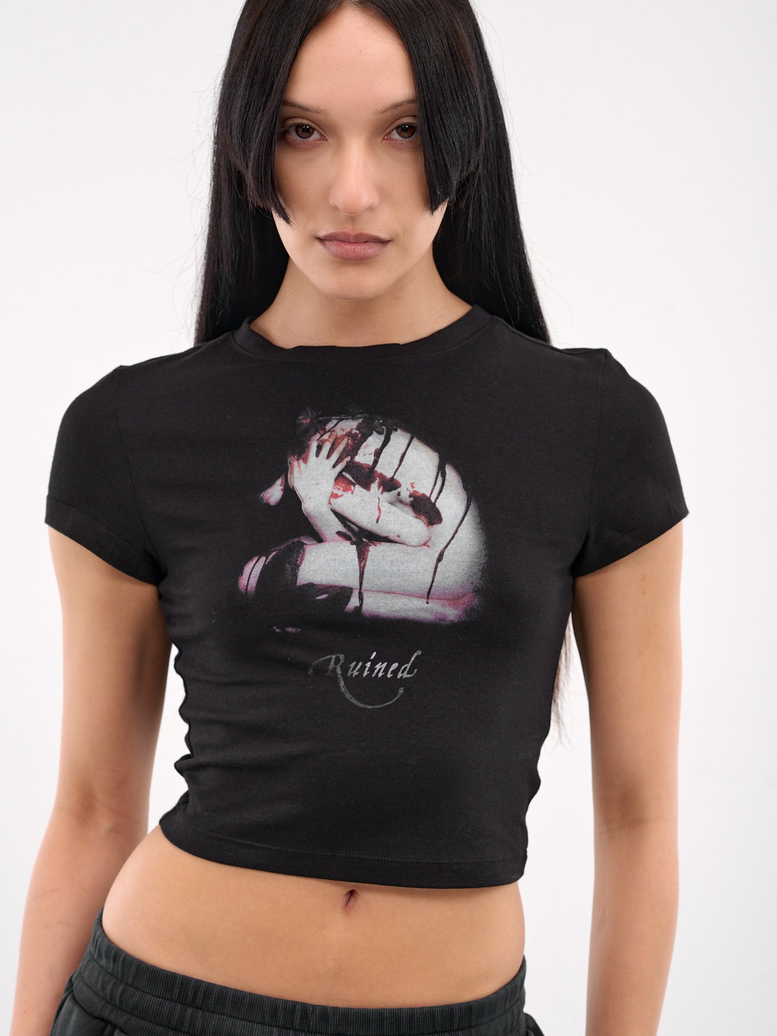 Wet Dreams Baby Tee (JER-W-RUIB-JER-BLACK)