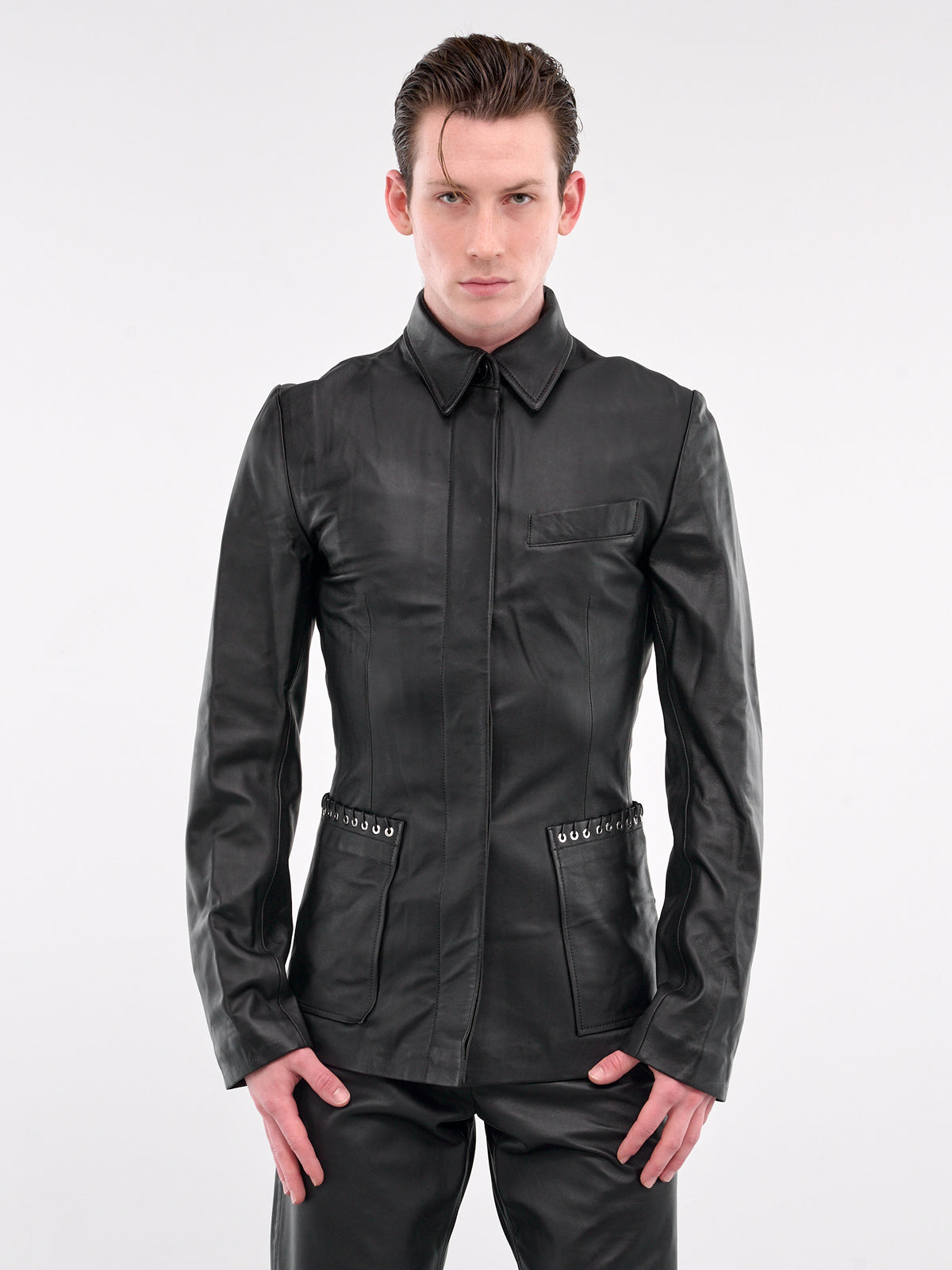 Gail Leather Jacket (JK006-M-LEA-BLACK)