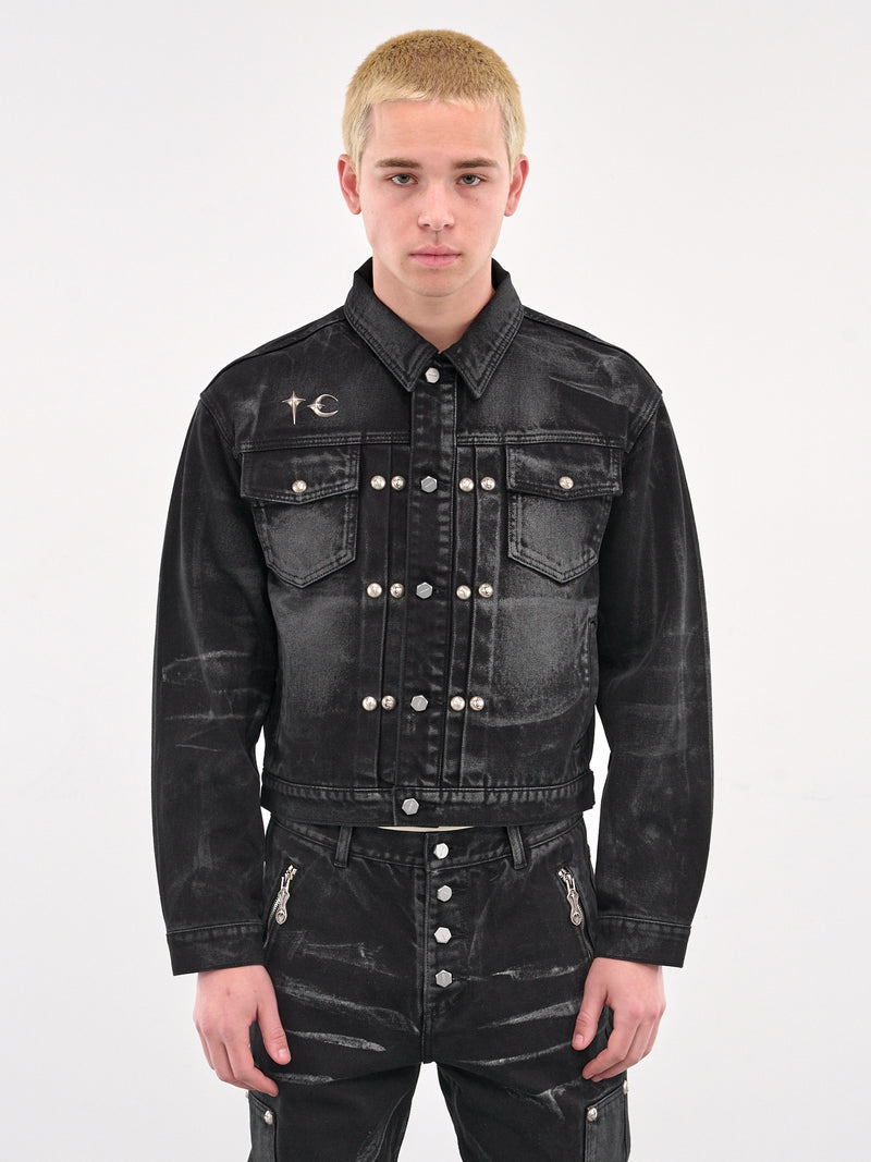 Leave A Trace Denim Jacket (JK0901-BLACK)