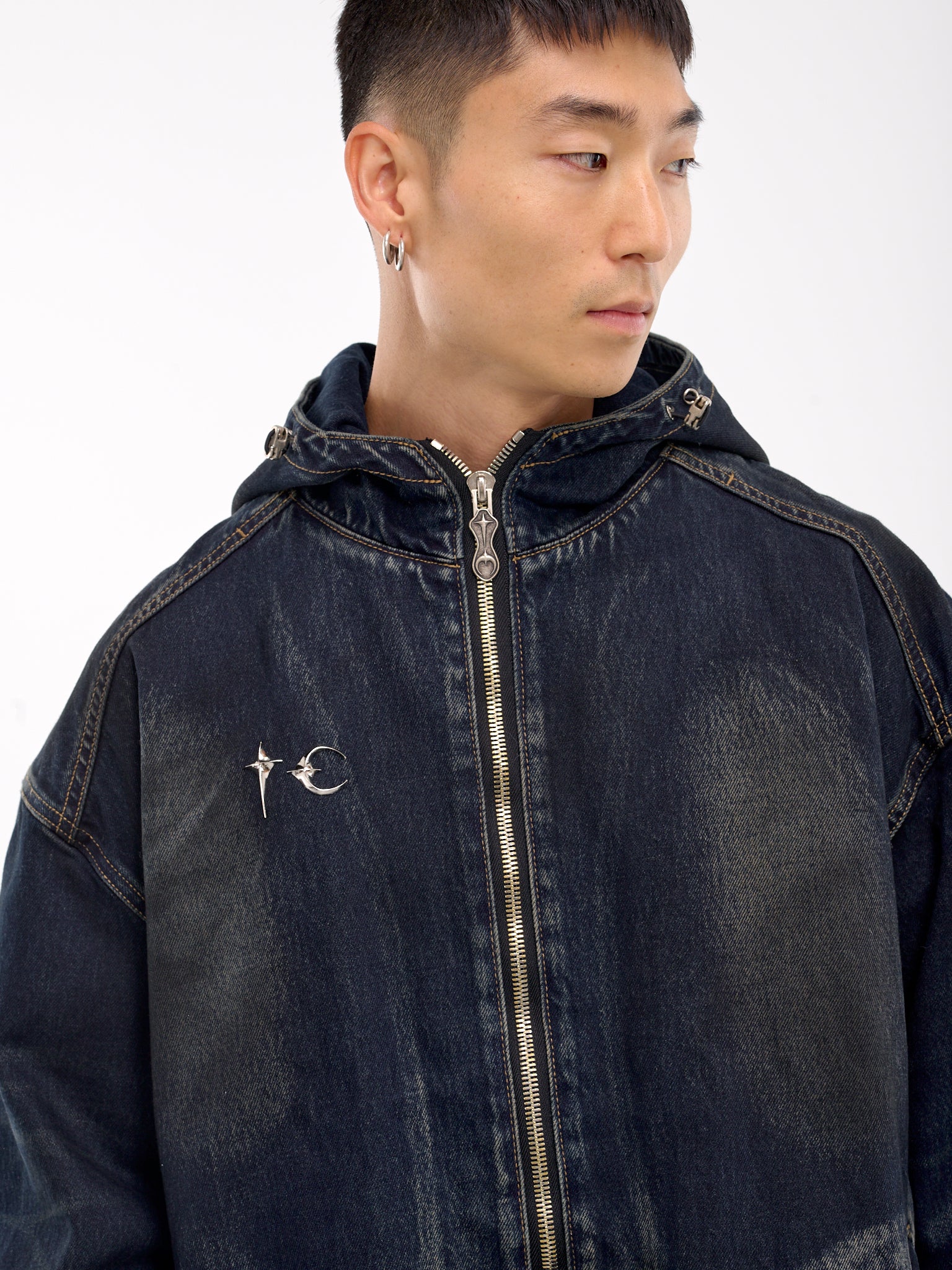 Emblem Denim Jacket (JK2002-BLUE)