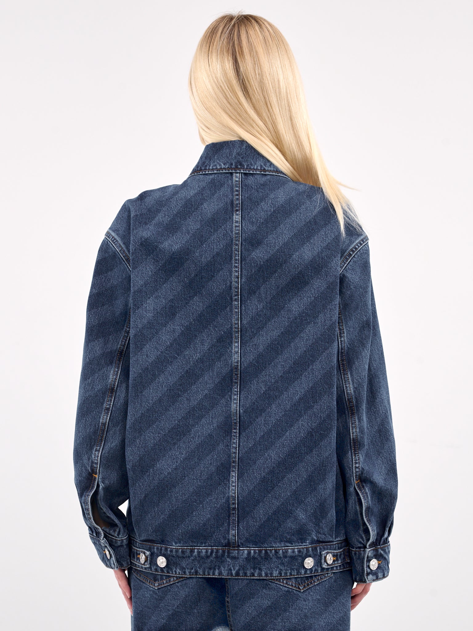 Diagonal Denim Jacket (JKJD0346S0-USCX36-BLUE)