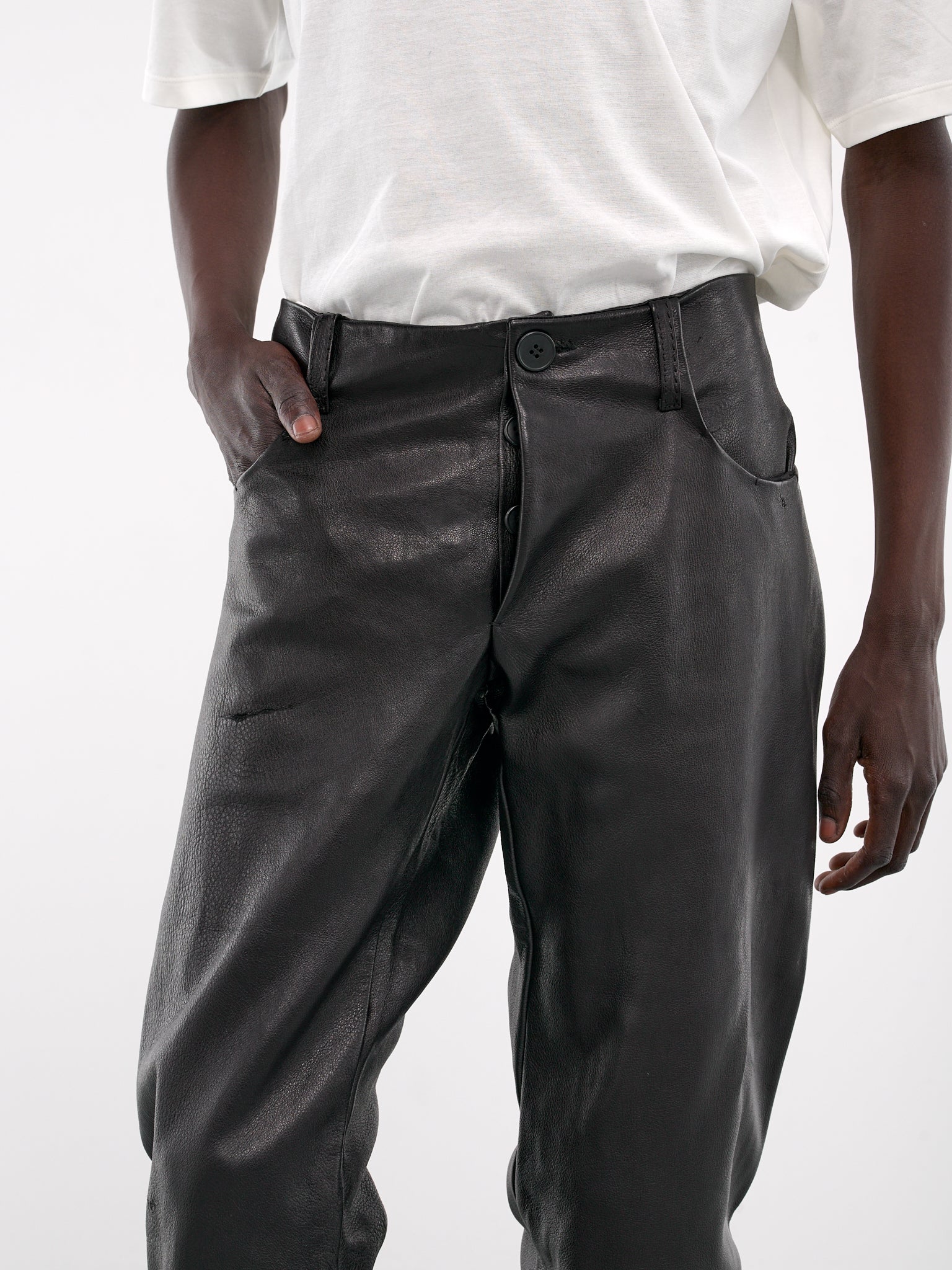 A DICIANNOVEVENTITRE Deer Leather Trousers | H. Lorenzo - detail 1