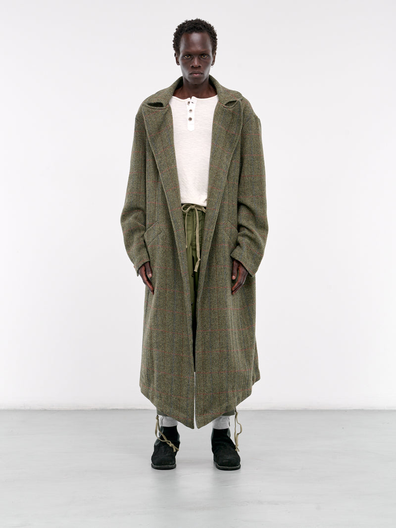 Spine Button Coat (JM030-OLIVE)