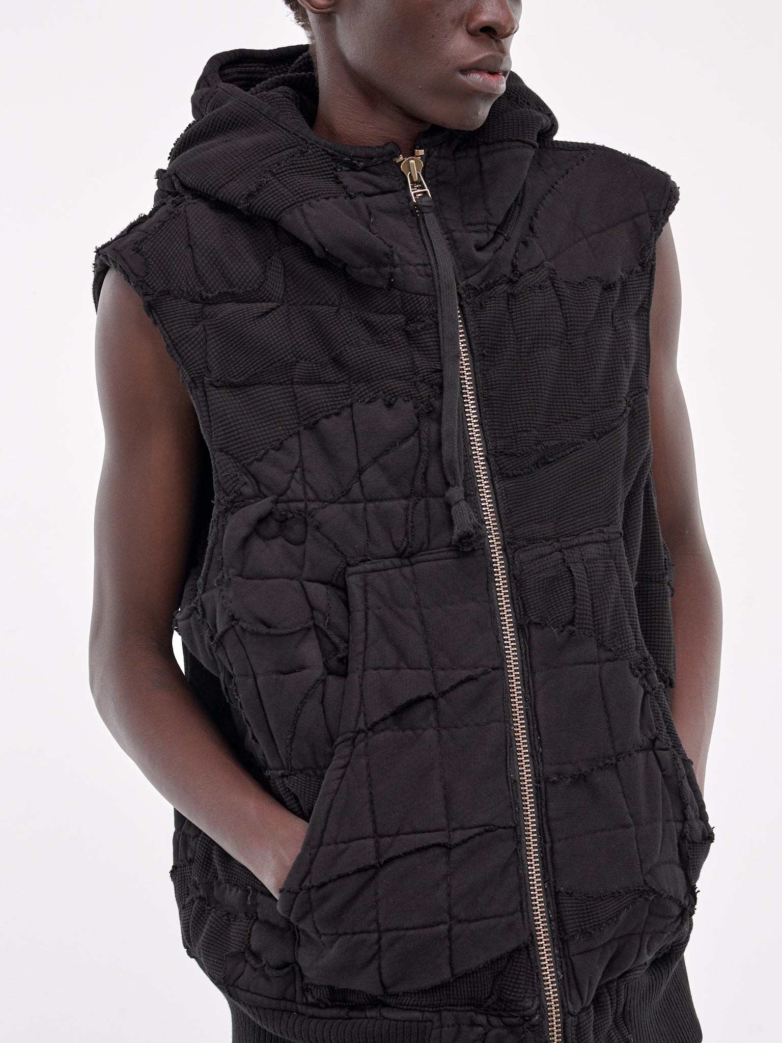 Stitchwork Puffy Vest (JM044-BLACK)