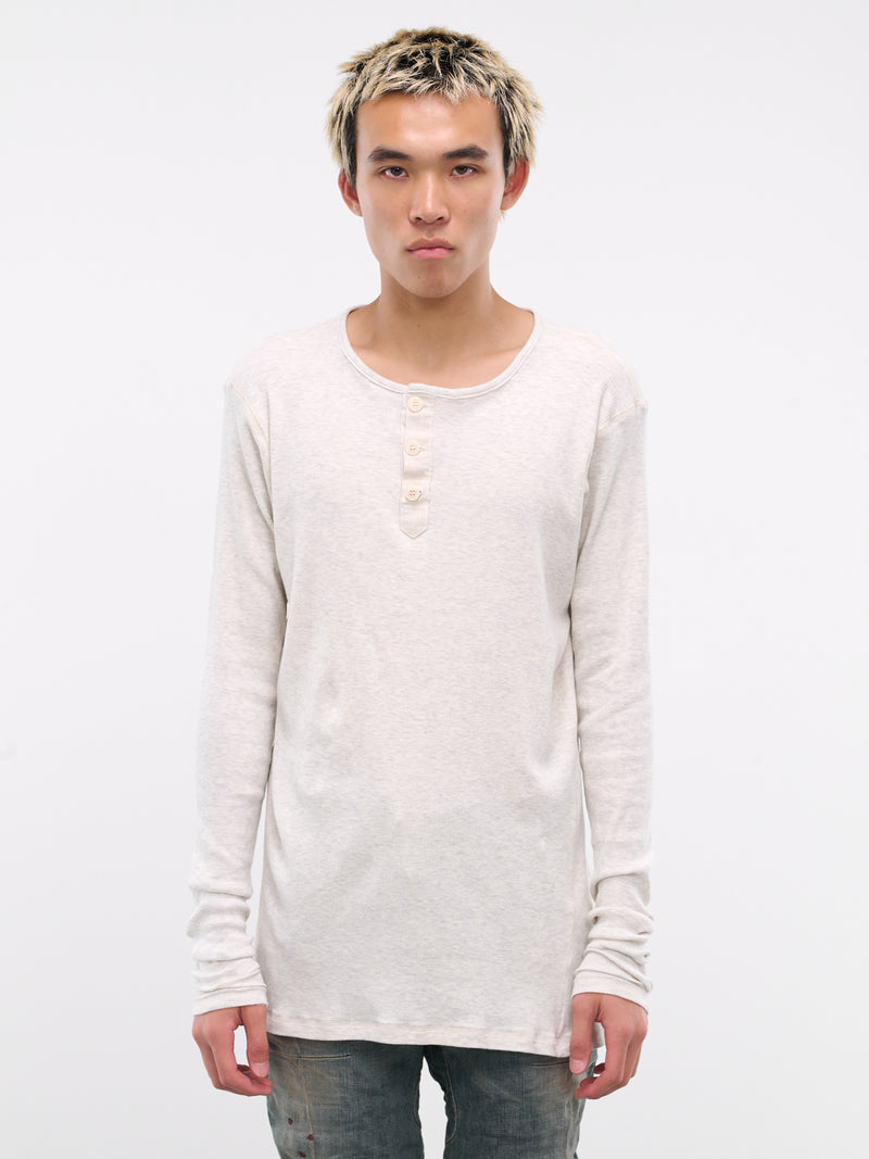 Long Sleeve Henley (JM101-OATMEAL)