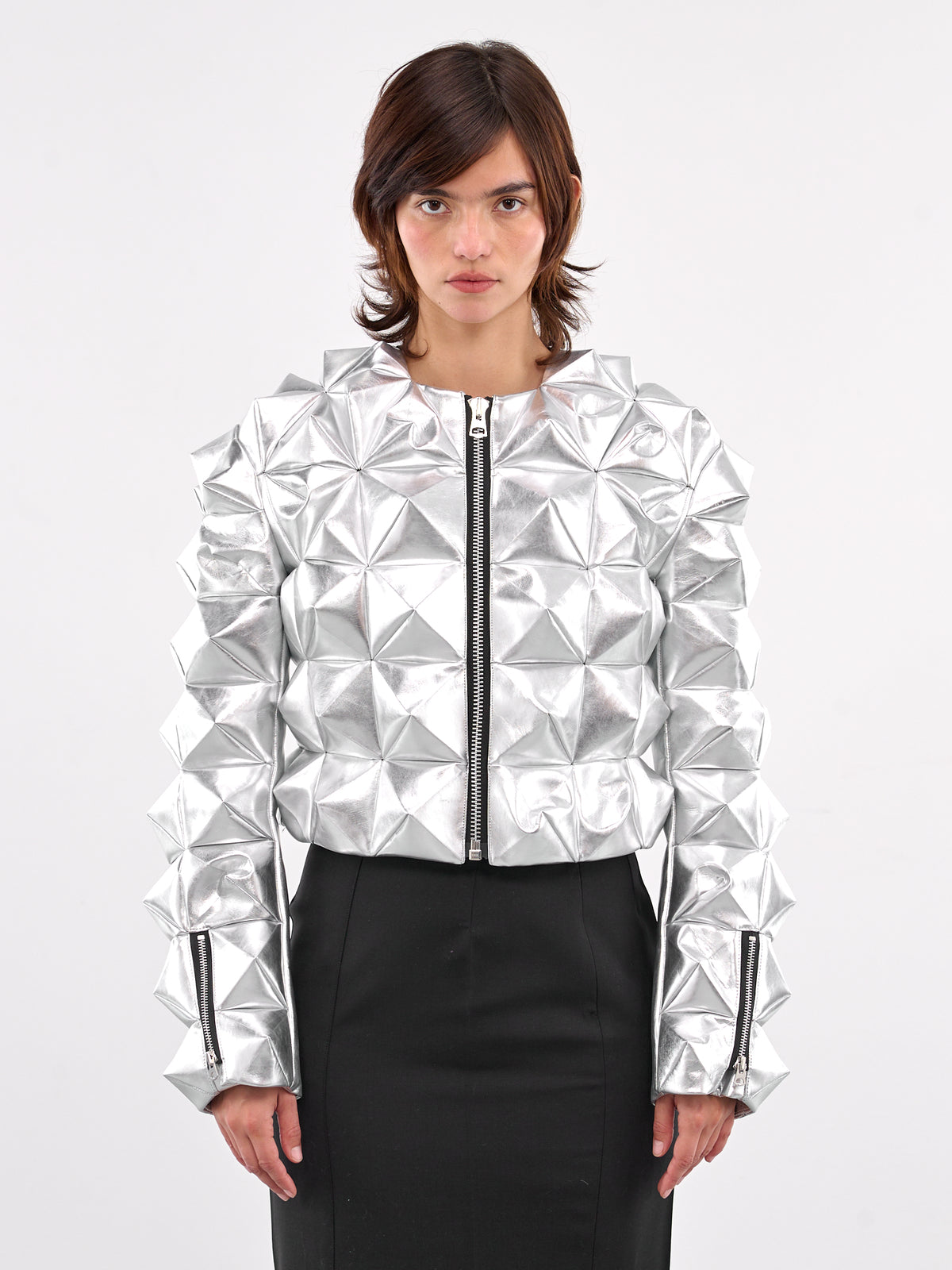 Reflective Spike Jacket (JO-J017-SILVER)